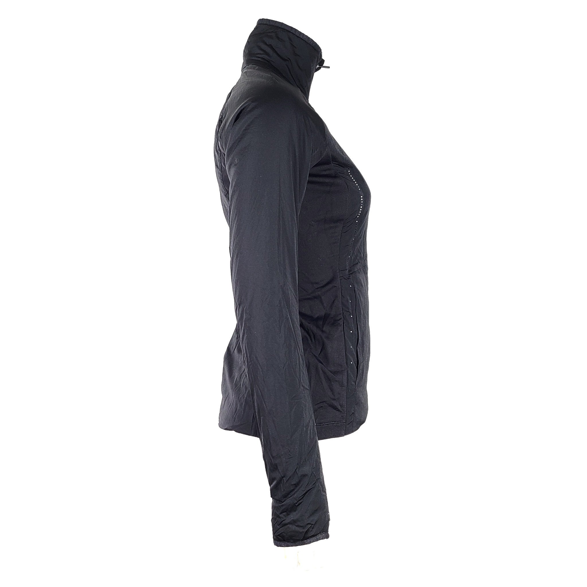 Lululemon Women's Run For Cold Jacket Full Zip Primaloft Long Sleeve Black Sz 4