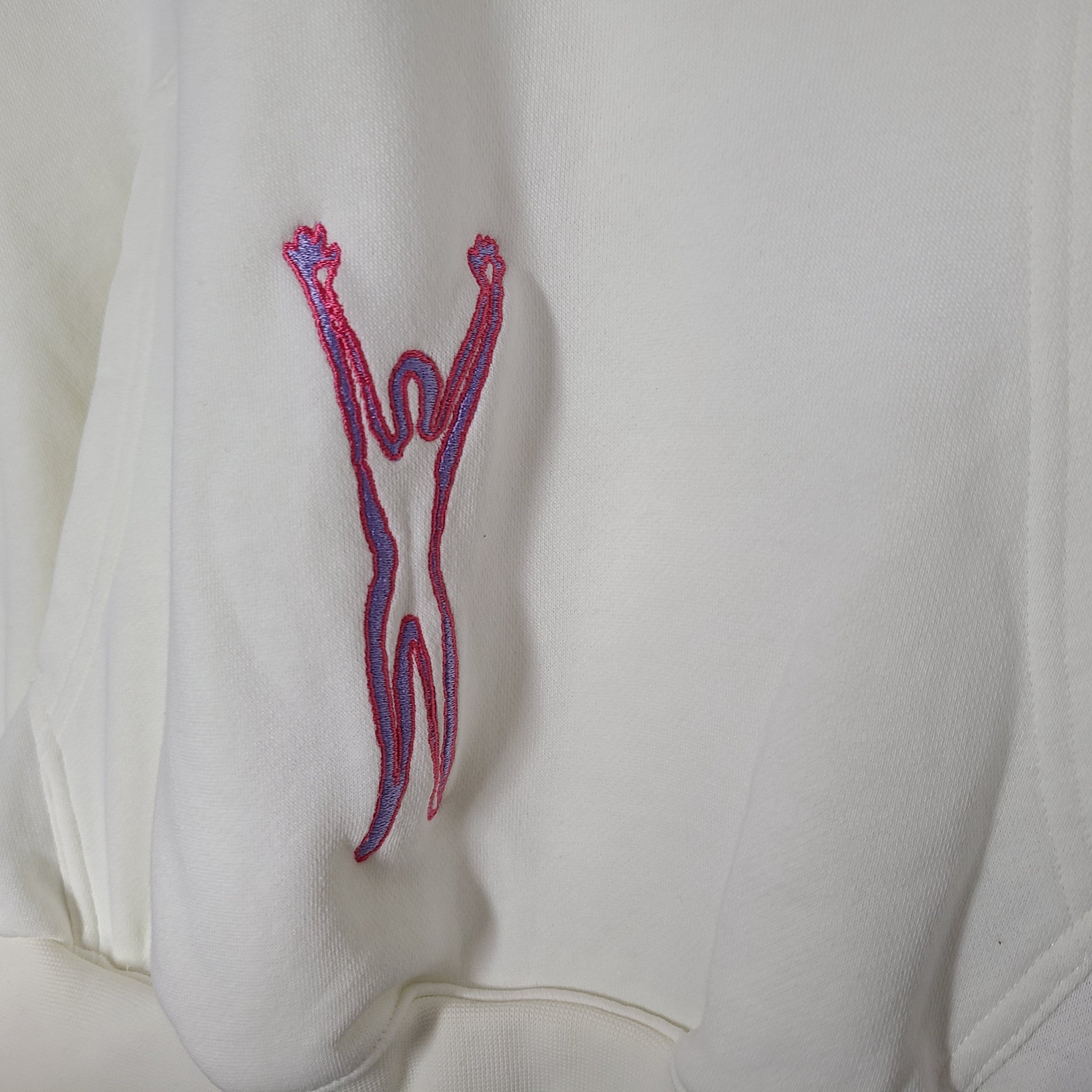 Adidas Originals Unisex Love Unites Hoodie H43970 Stretch Soft Ivory White Sz XL