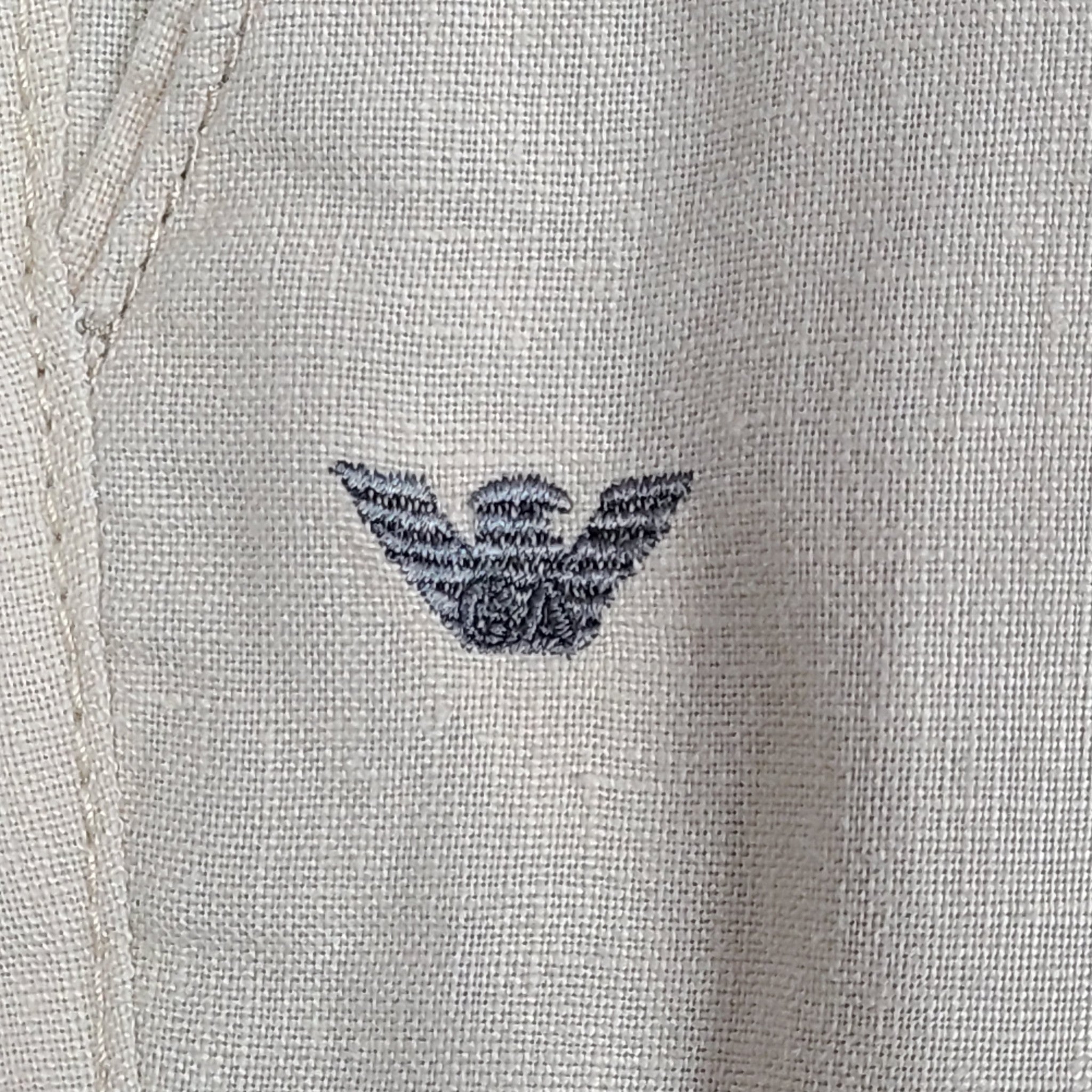 Giorgio Armani Men's Hemp Pants Trousers Breathable Made in Italy Beige Sz 36