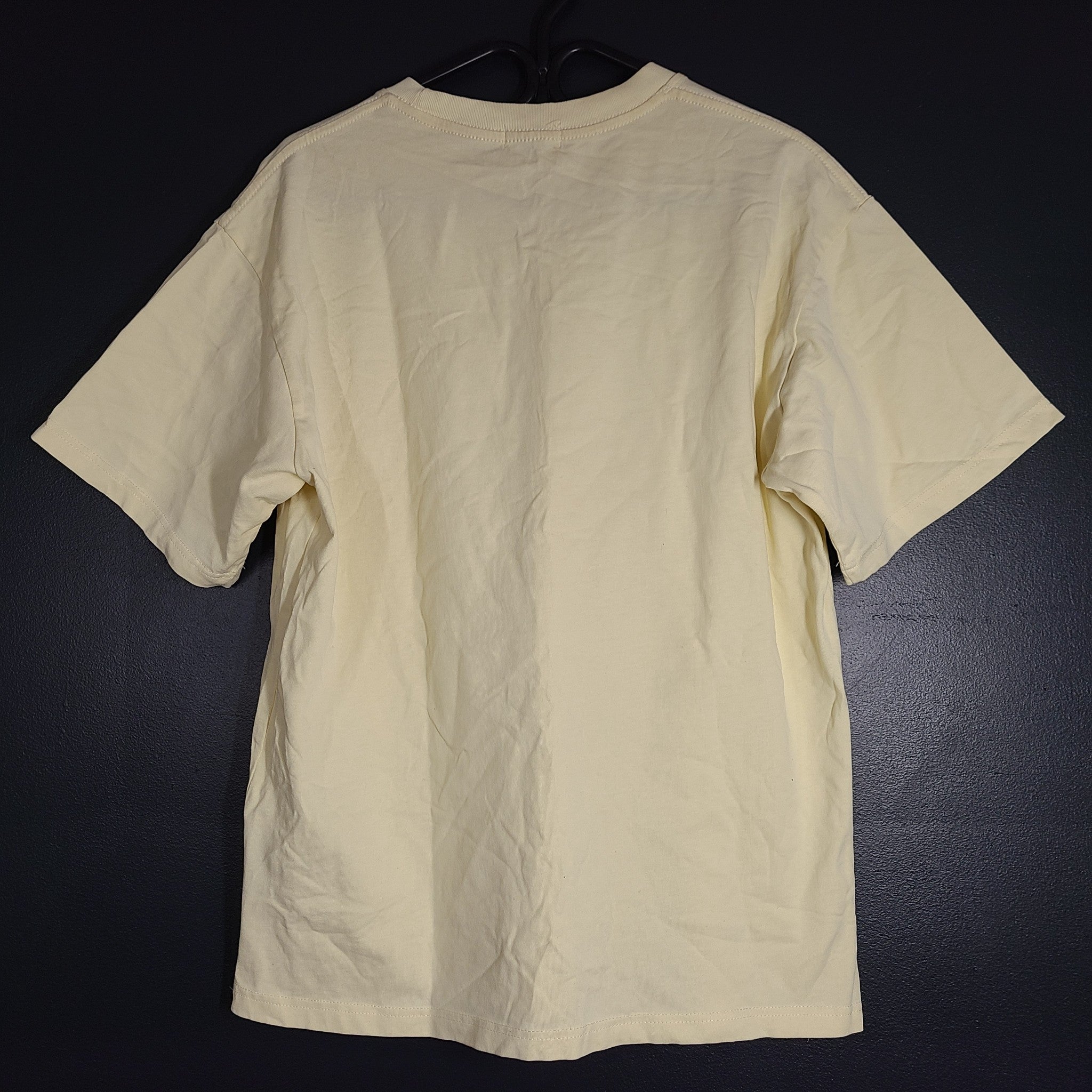 Rhude Men's Windowsill T-Shirt Vintage Tee Crew Neck Yellow Sz L