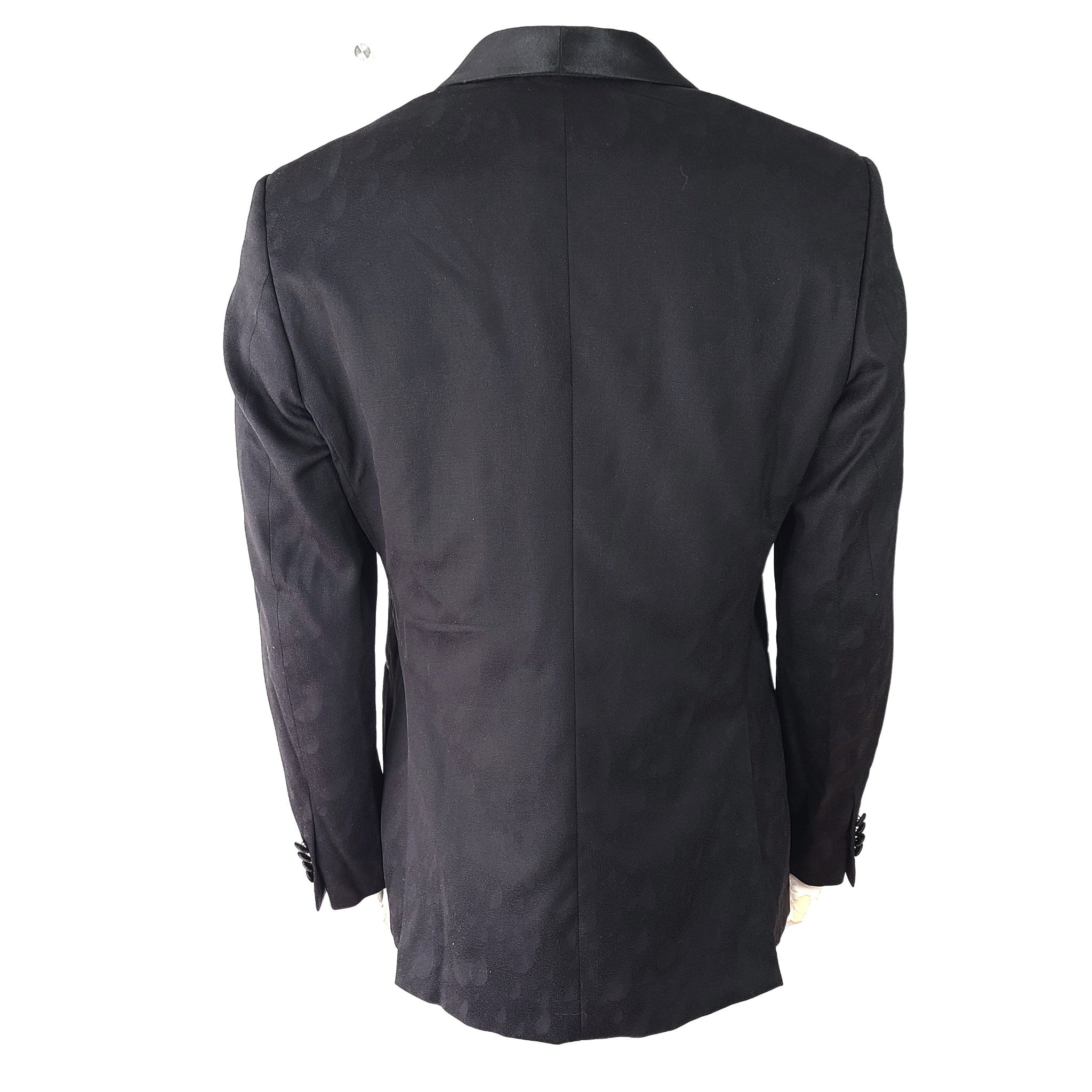 John Varvatos Star USA Brooklyn-LSC Patterned Regular Fit Dinner Jacket Black 50