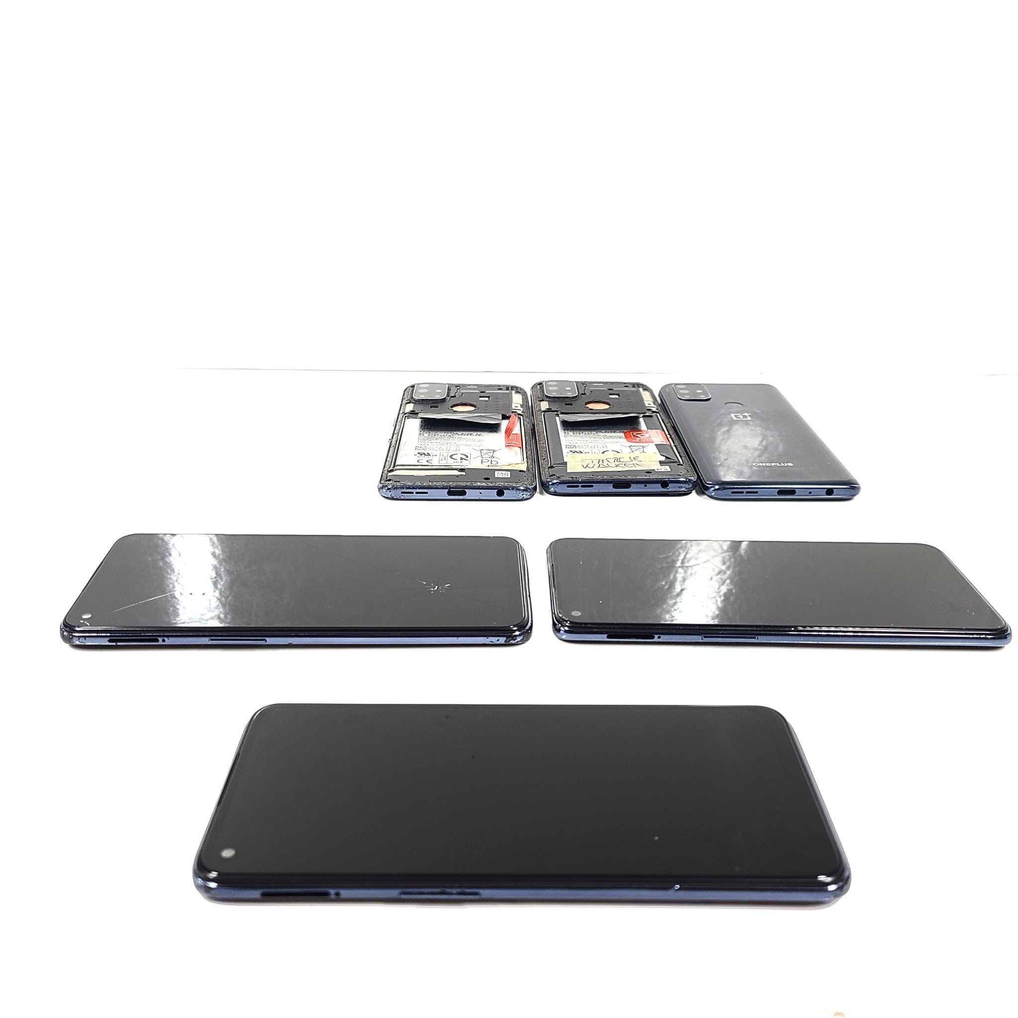 OnePlus Nord N10 (BLP815) bundle of 6 Smartphones -  For Parts