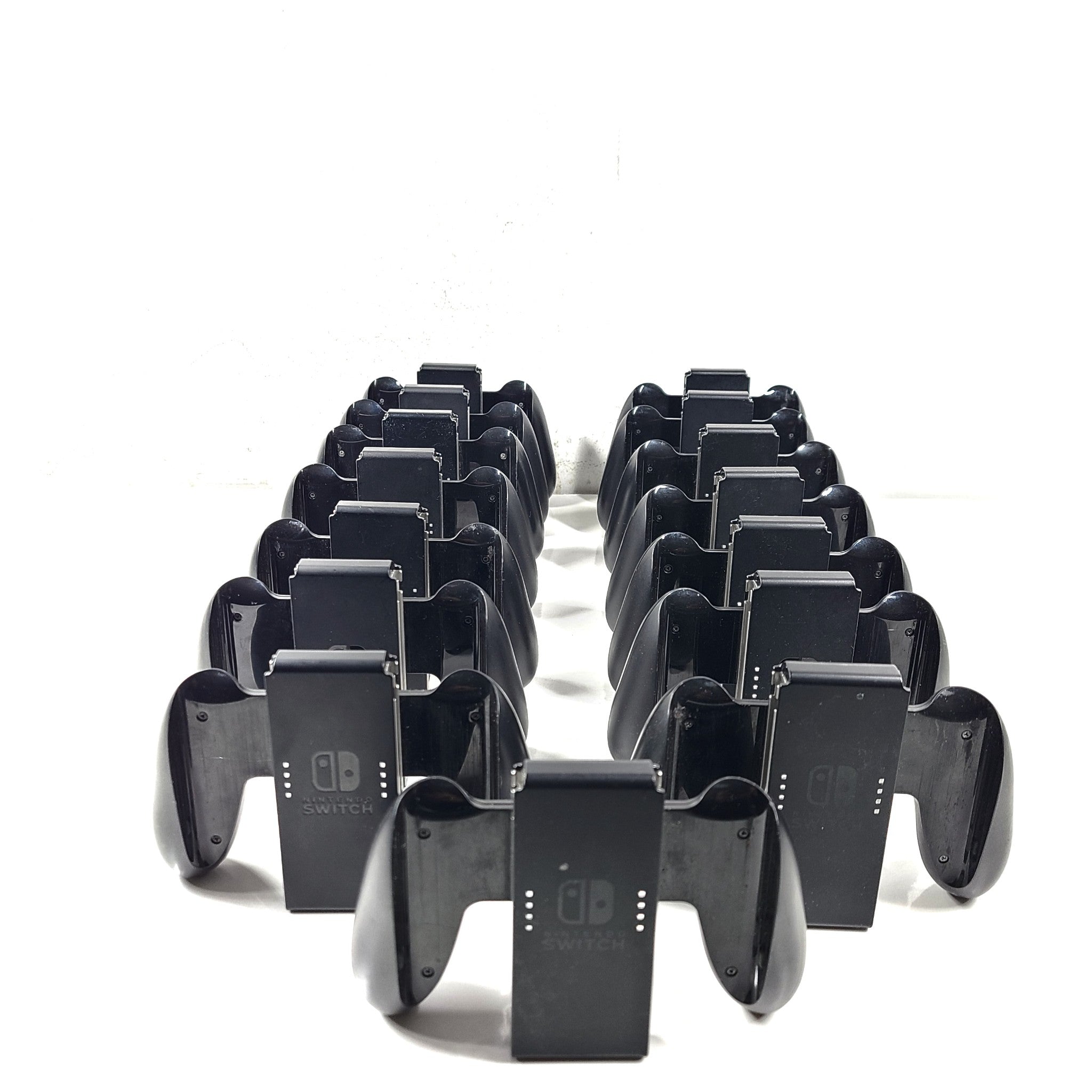 Original OEM Nintendo Switch Joy-Con Grip - black HAC-011 bundle of 15
