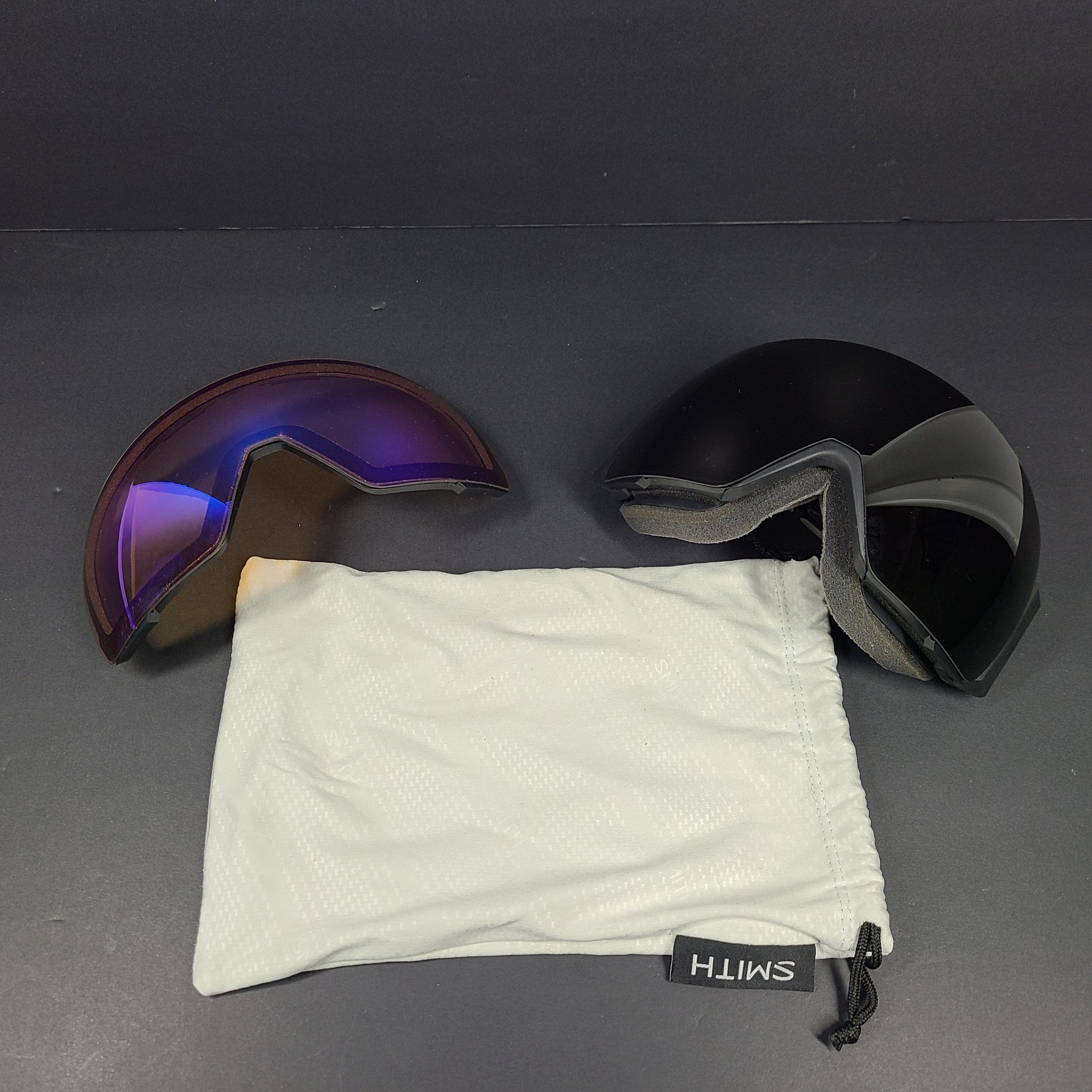 Smith Goggles ChromaPop + Black Lens Ski Snowboard Quick Change Black Frame
