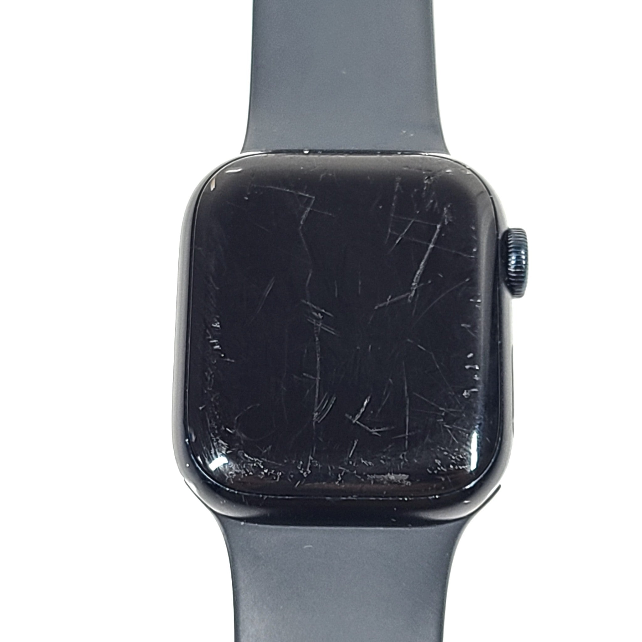 Apple Watch Series 7 41MM A2473 Aluminum Ceramic Case GPS only + Black M/L Band