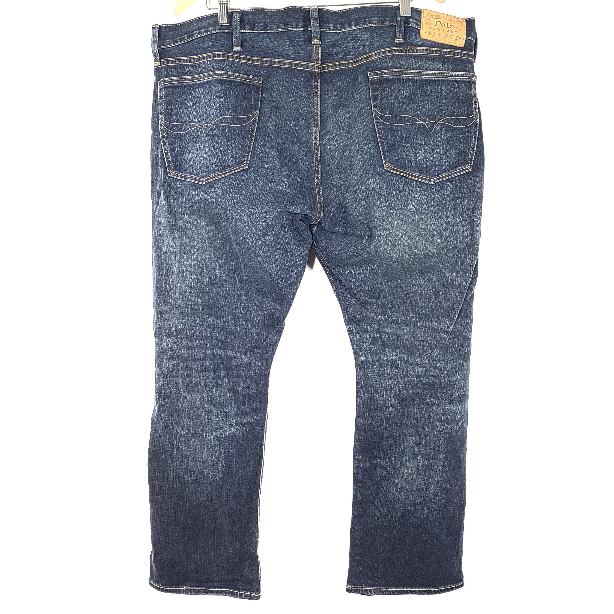 Polo Ralph Lauren Men's The Varick Slim Straight Jean Dark Blue Sz 42x30