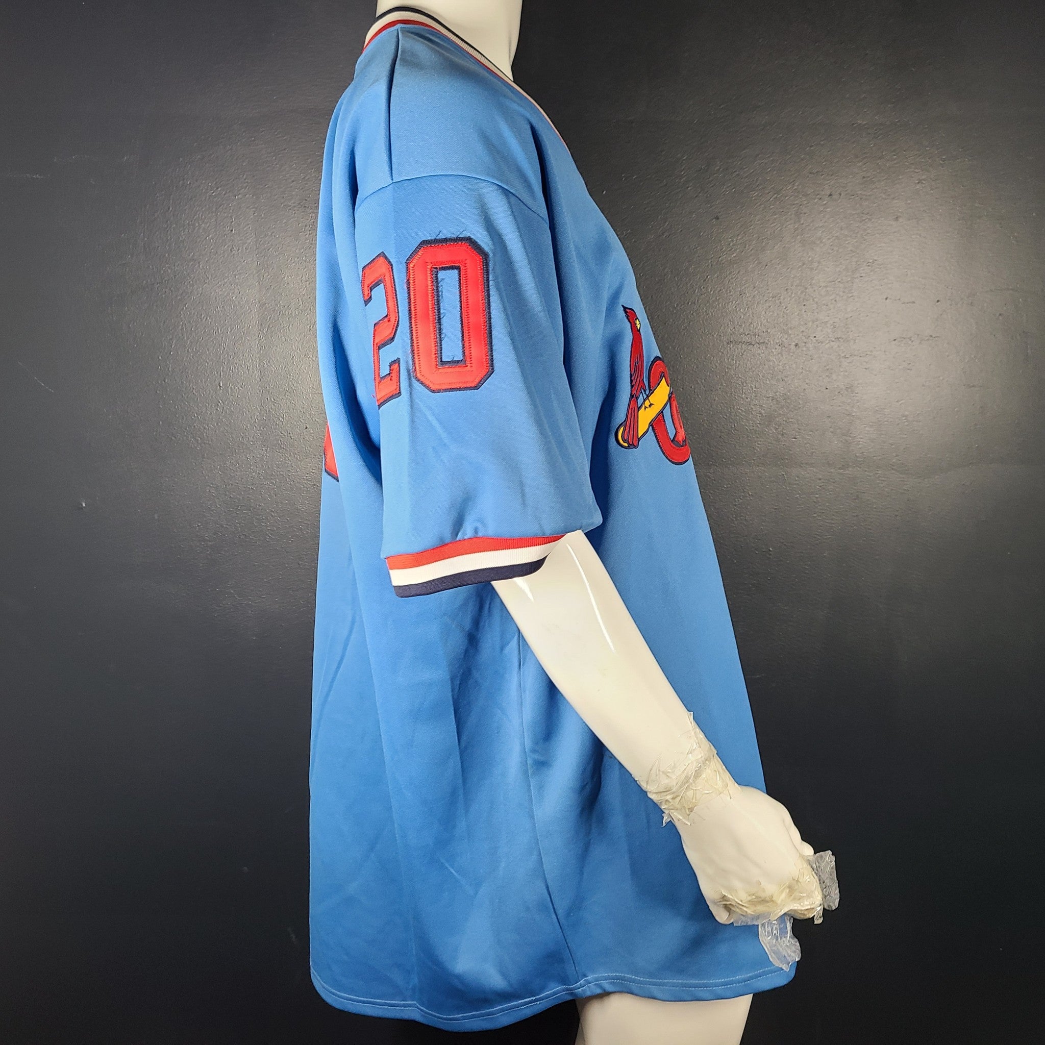 Vtg Mitchell & Ness St Louis Cardinals Lou Brock 1979 MLB Baseball Jersey 2XL 54