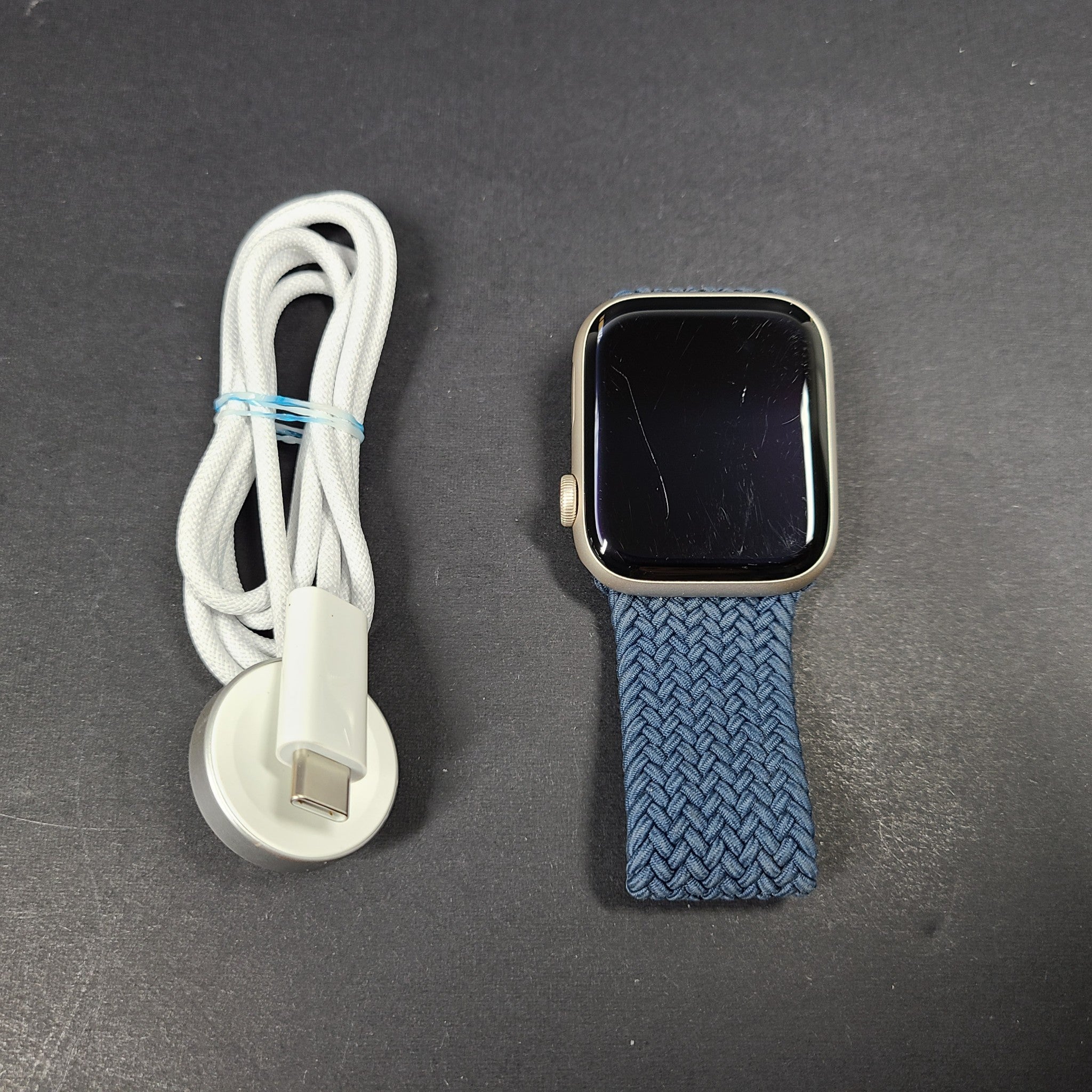 Apple Watch Series 7 45MM A2477 Aluminum & Ceramic Case GPS & LTE S/M Band