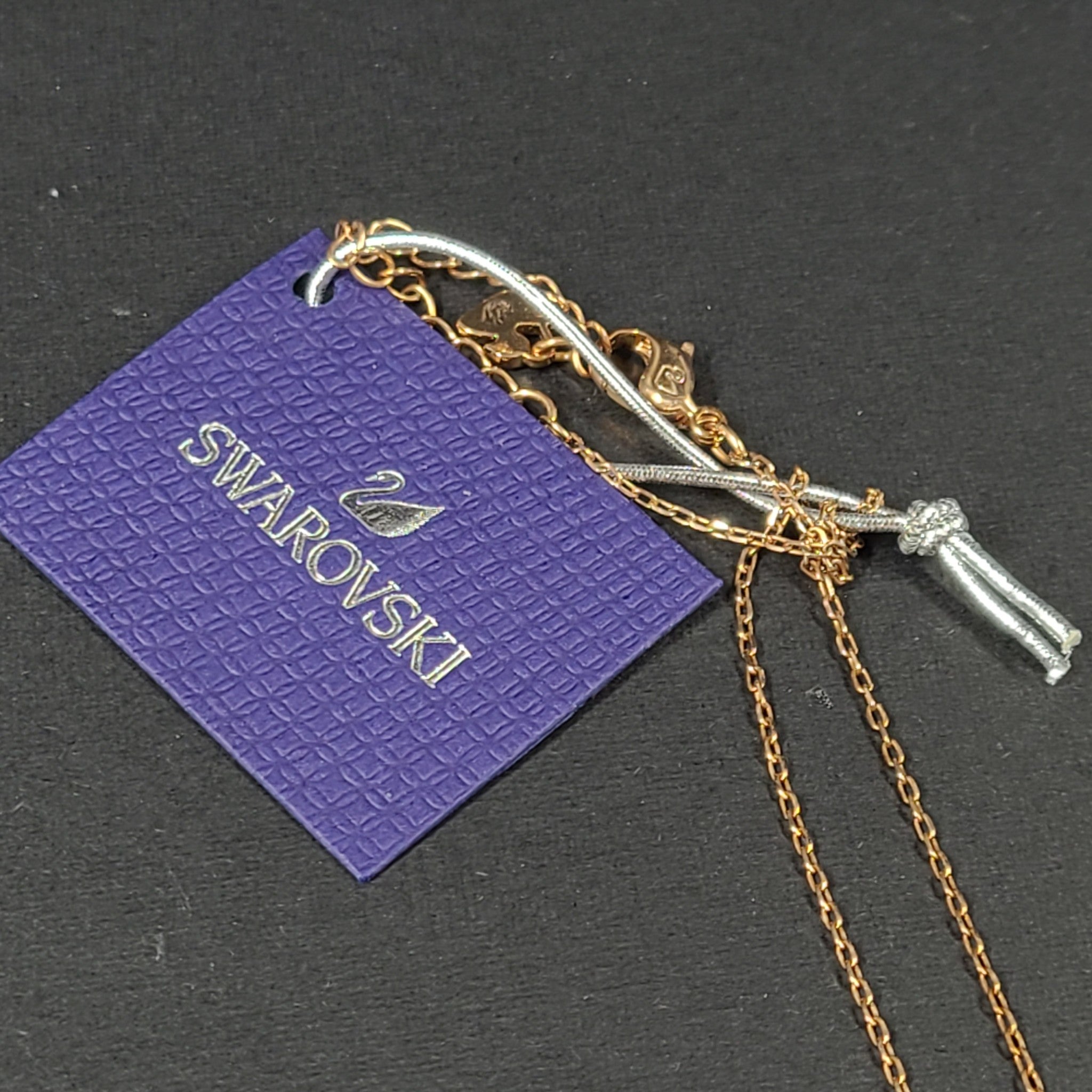 Swarovski Idyllia Sunshine Crystal Pendant Necklace Pink Rose Gold 5642961