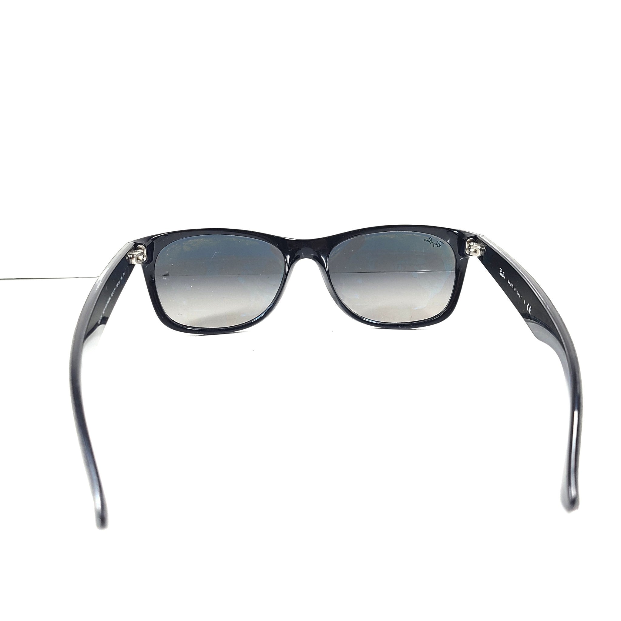 Ray Ban New Wayfarer RB2132 Sunglasses Black Square Frame Gray Gradient Lenses