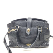 Coach Mercer Satchel Crossbody Strap Leather Handbag 37779 Black