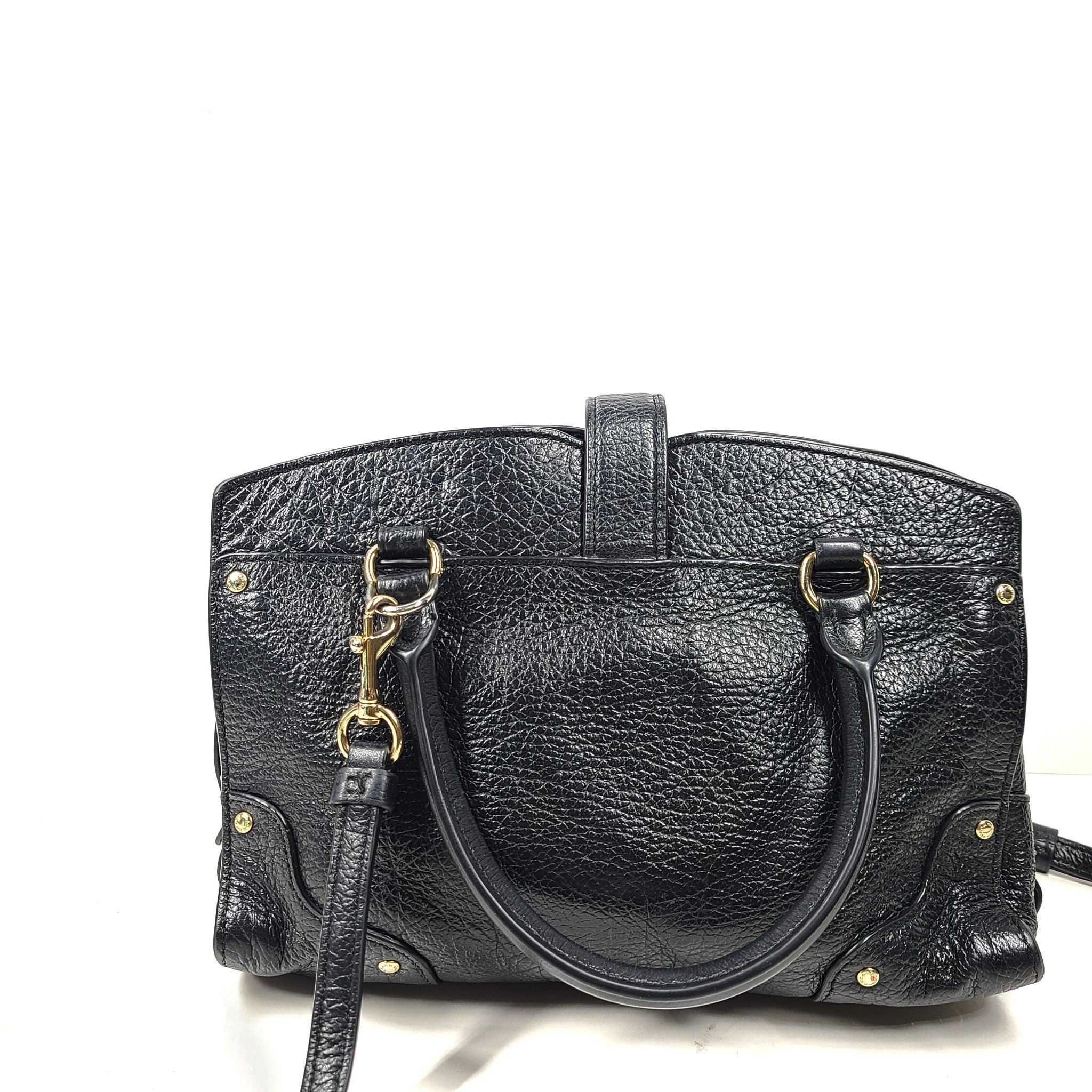 Coach Mercer Satchel Crossbody Strap Leather Handbag 37779 Black