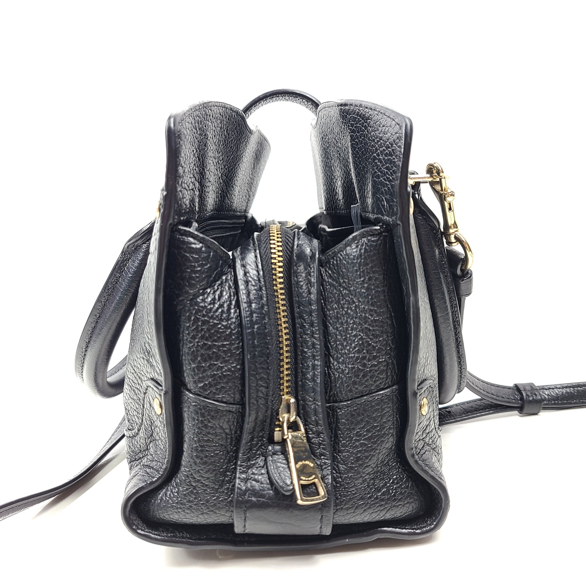Coach Mercer Satchel Crossbody Strap Leather Handbag 37779 Black