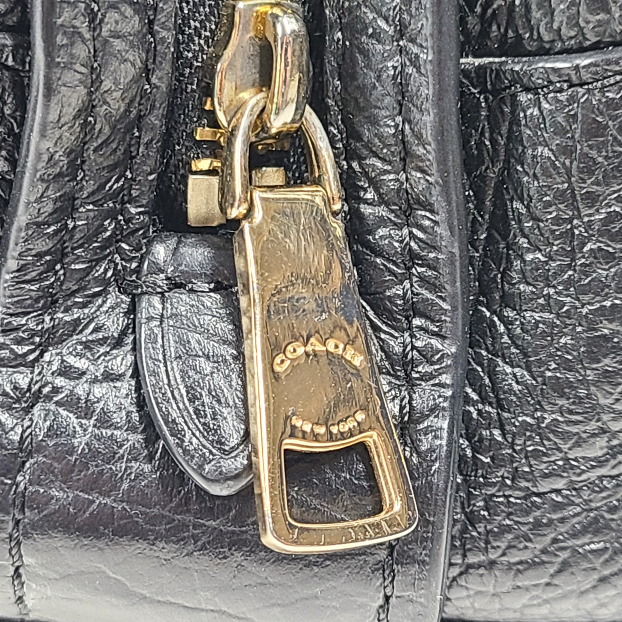 Coach Mercer Satchel Crossbody Strap Leather Handbag 37779 Black