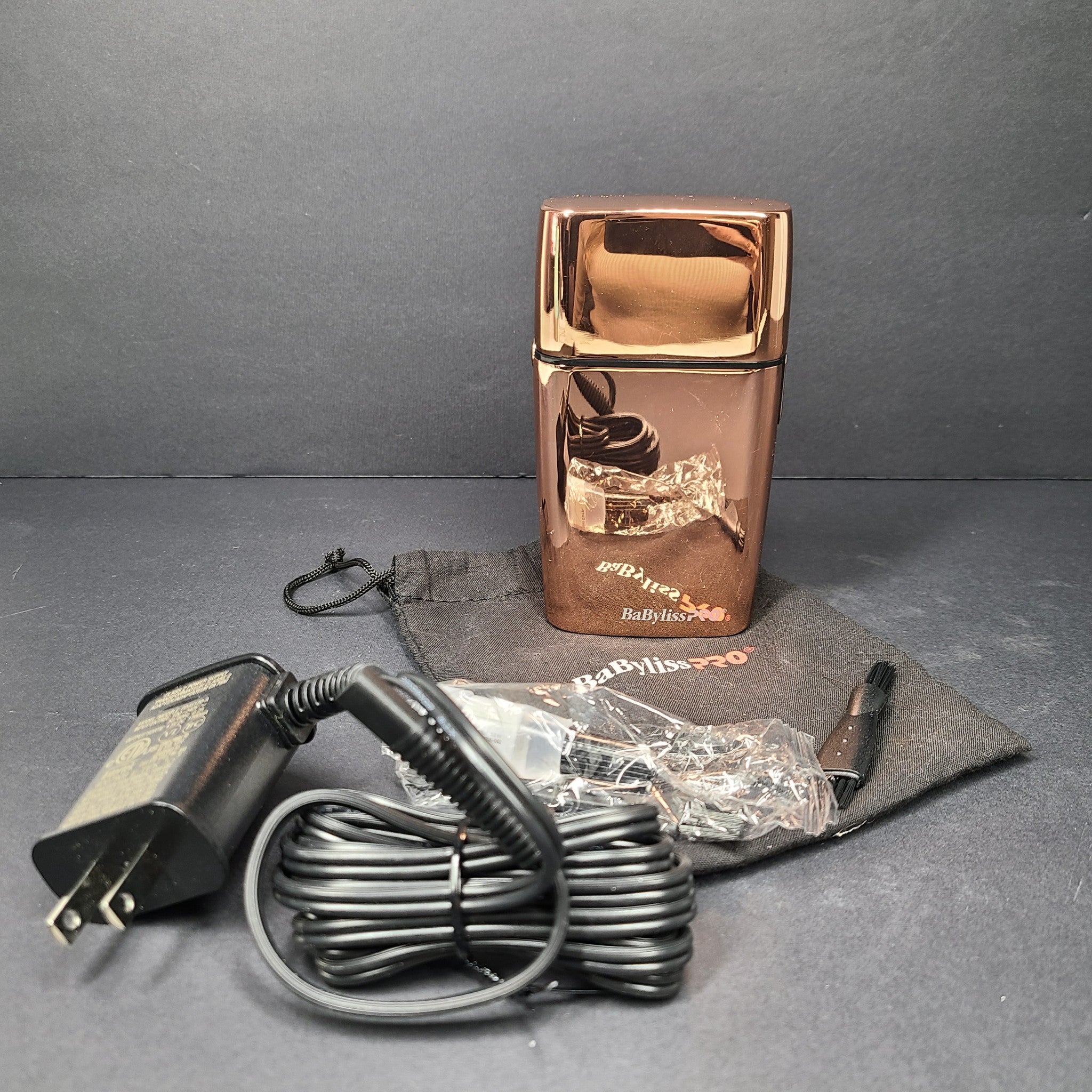 BaBylissPro FOILFX02 Corded/Cordless Metal Double Foil Shaver FXFS2G Rose Gold
