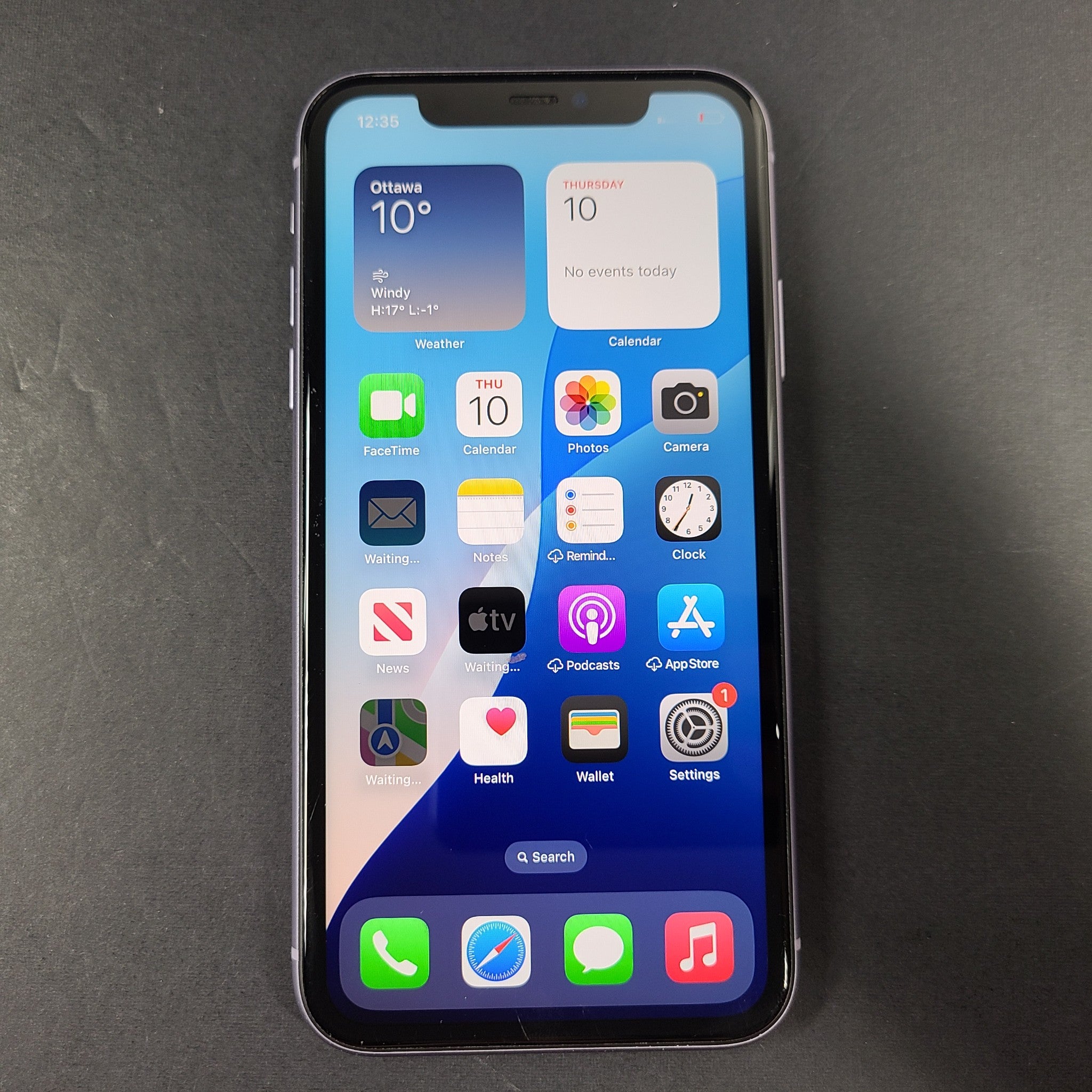 Apple iPhone 11 128GB Purple (LOCKED TO AT&T) A2111 (CDMA + GSM) READ