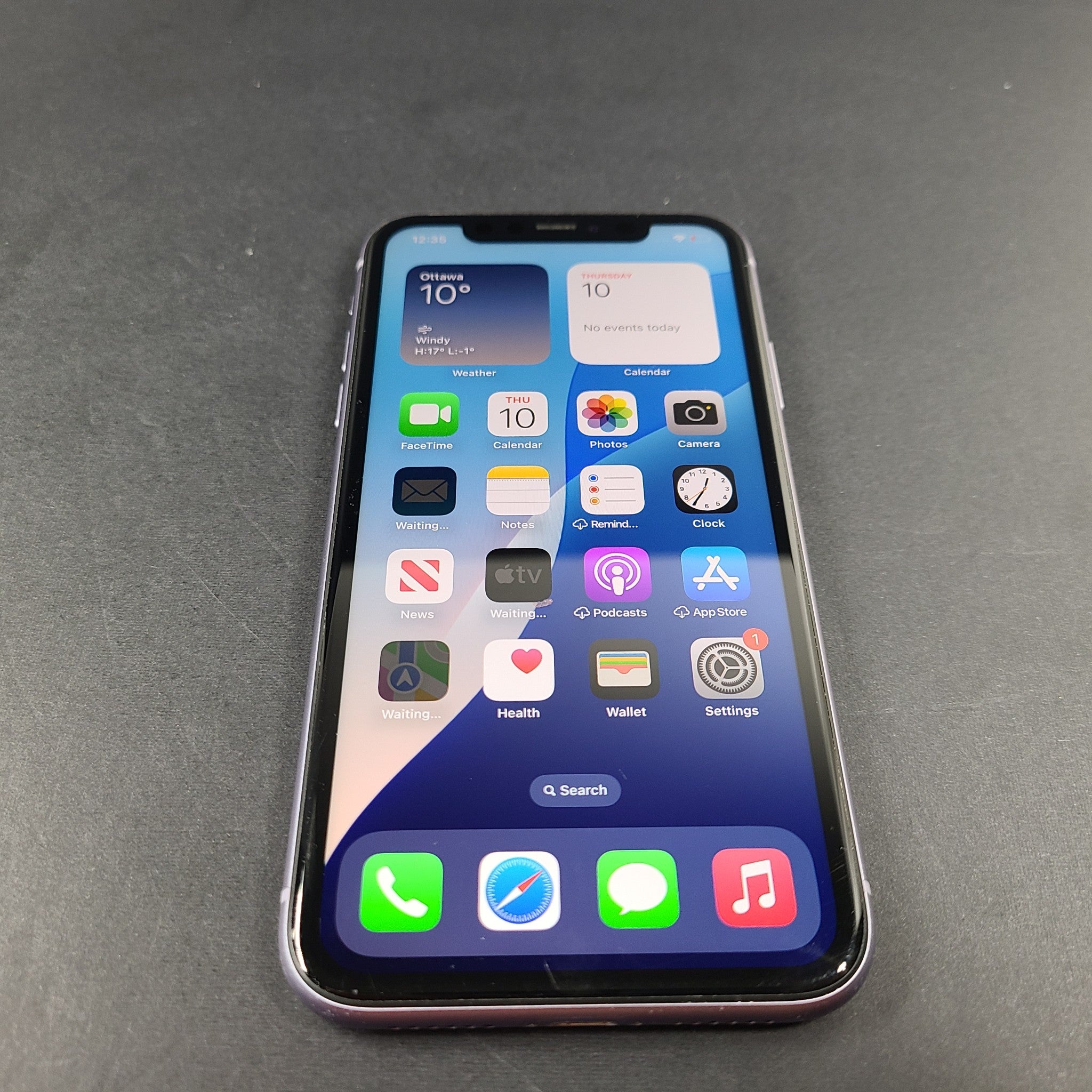 Apple iPhone 11 128GB Purple (LOCKED TO AT&T) A2111 (CDMA + GSM) READ