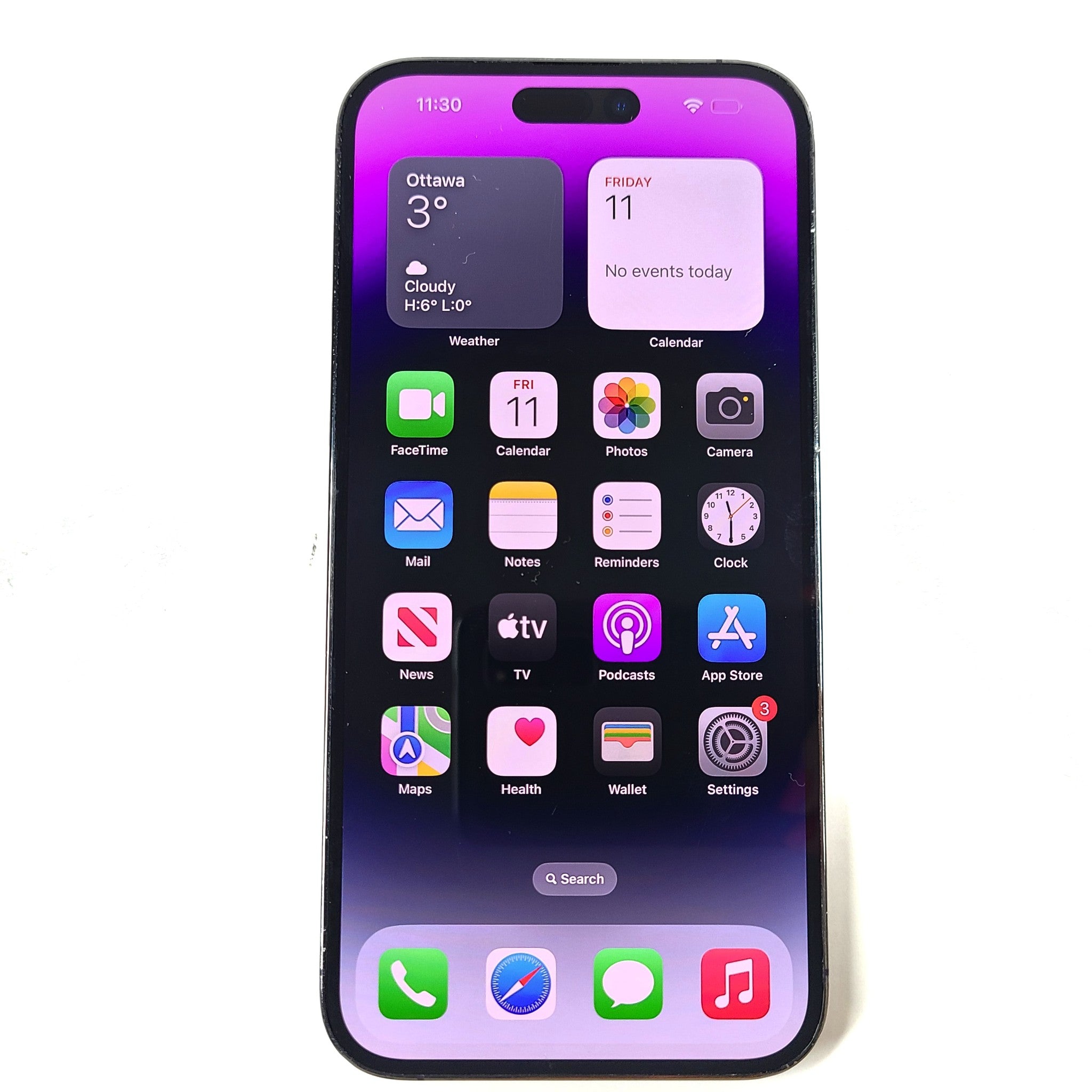 Apple iPhone 14 Pro Max 256GB A2651 Purple (Locked to AT&T) Smartphone READ back