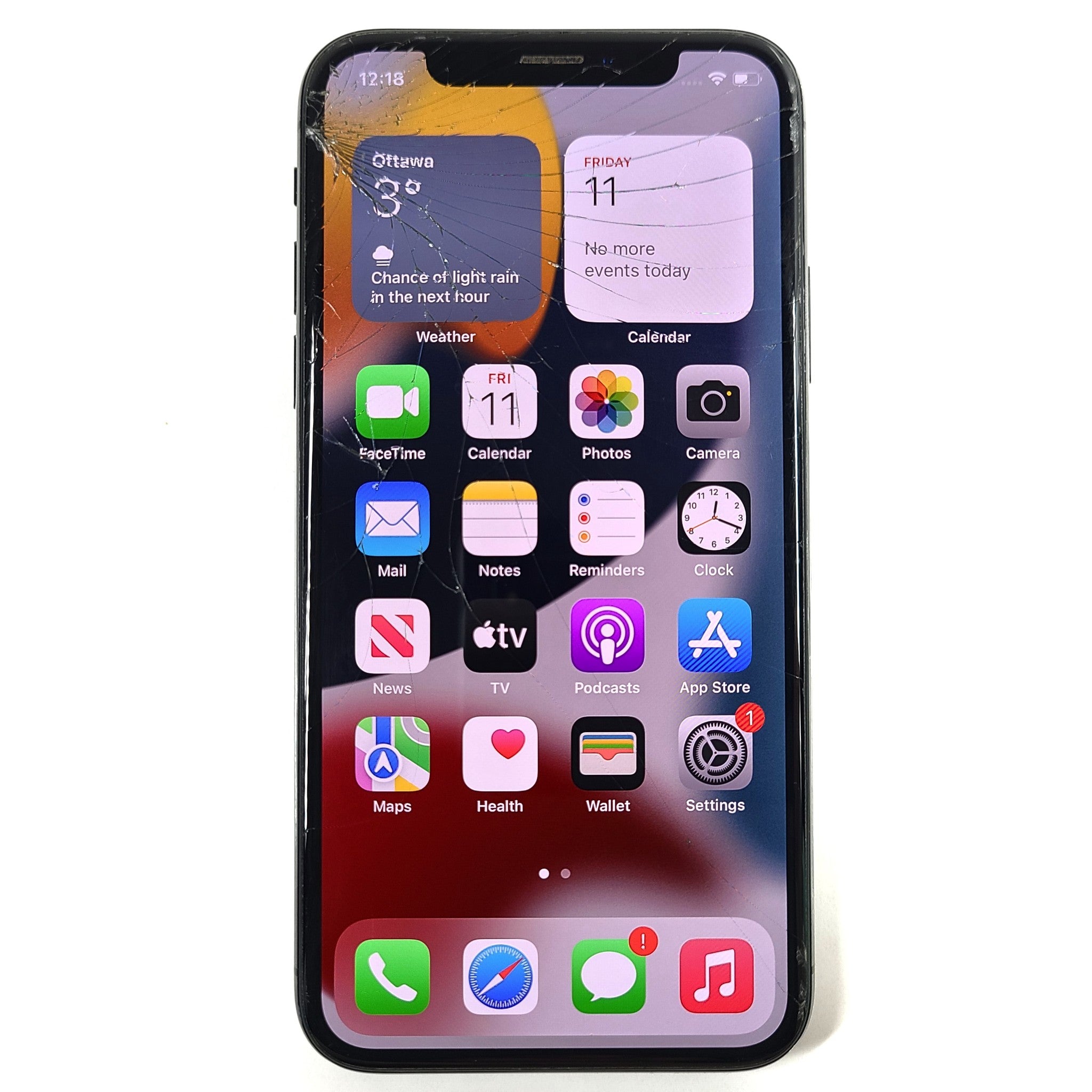 Apple iPhone X - 256GB - Space Gray (Unlocked) A1865 (CDMA + GSM) READ SCREEN