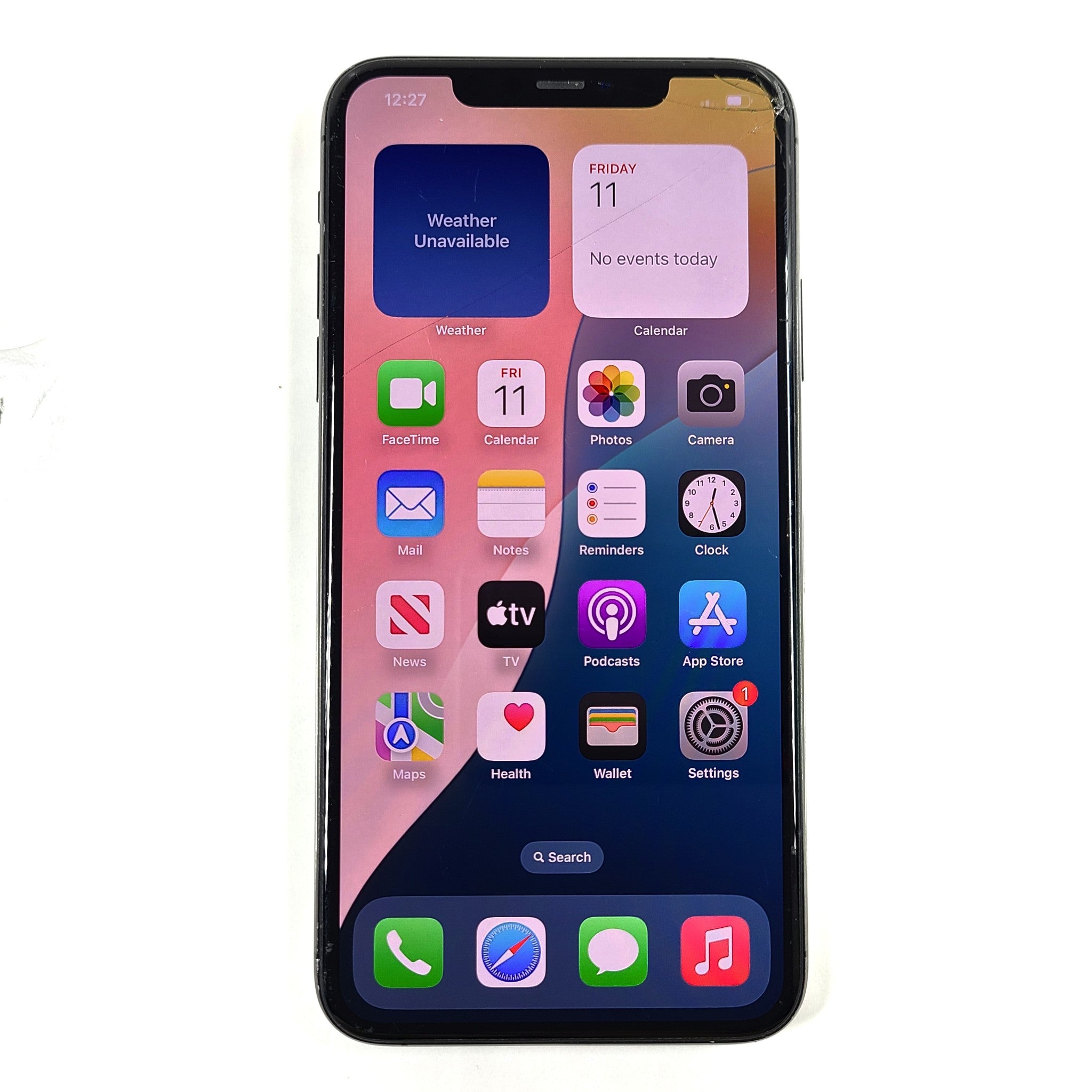 Apple iPhone 11 Pro Max 64GB A2218 Unlocked Smartphone Graphite Gray READ