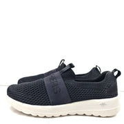Skechers Women's Air Cooled GOwalk Joy Light Smile GogaMat Sneakers Black Sz 6.5