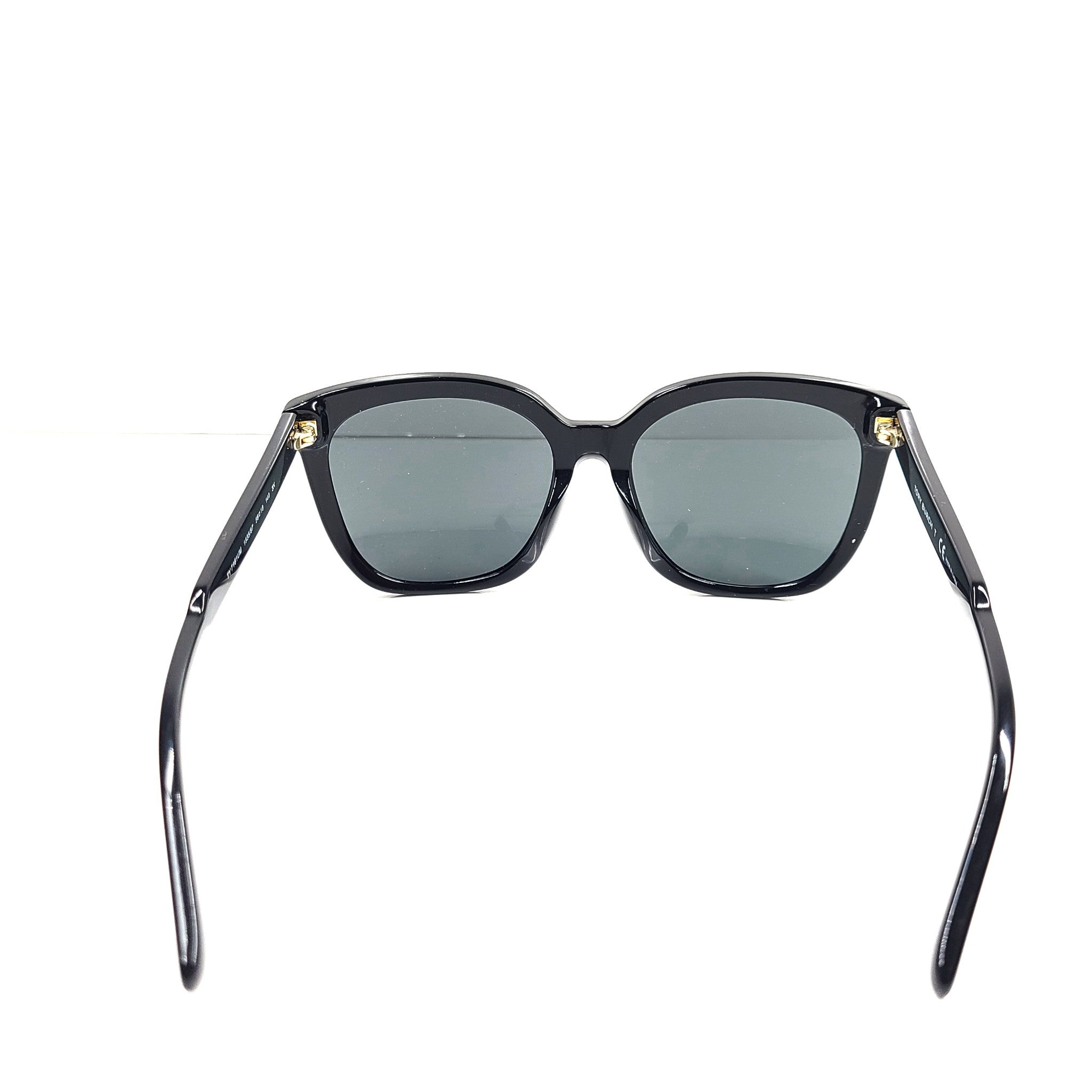 Tory Burch Women's Square Sunglasses TY7161U Full Rim 56 x 18 140 Solid Black