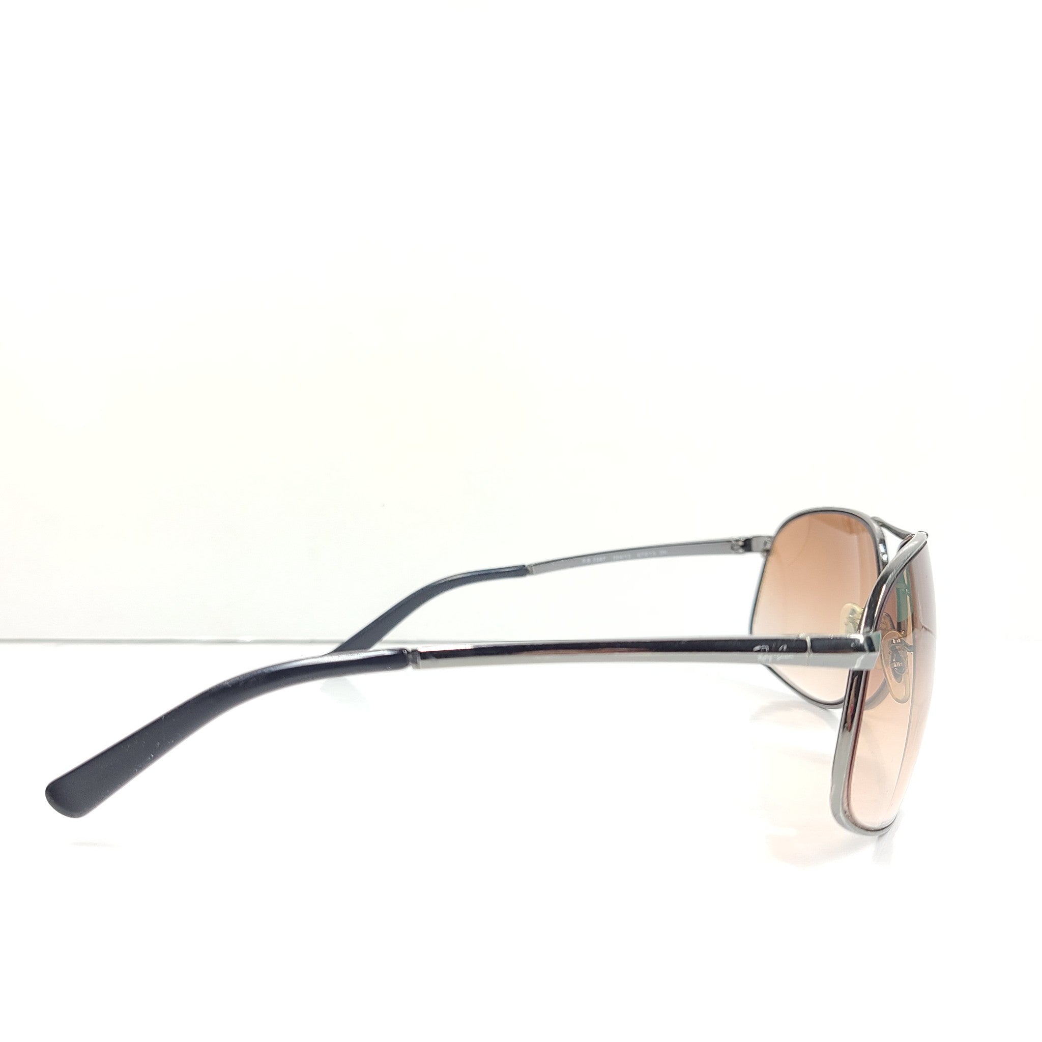Ray Ban Men's Aviator Brown Gradient RB3387 Classic Sunglasses 67-15 Gunmetal