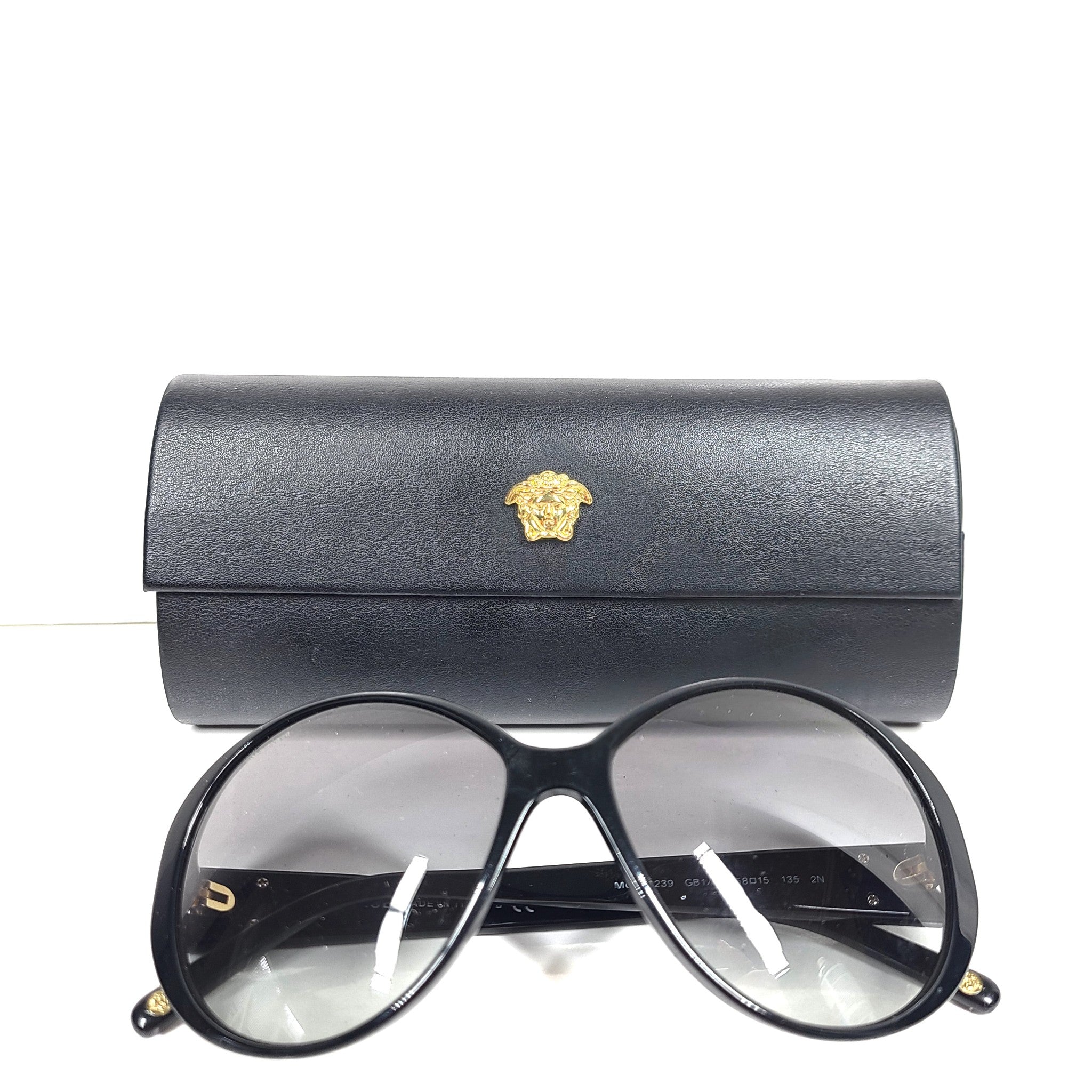 Versace Women's 4239 Medusa Oversized Sunglasses GB1/11 58mm Gradient Lens Black