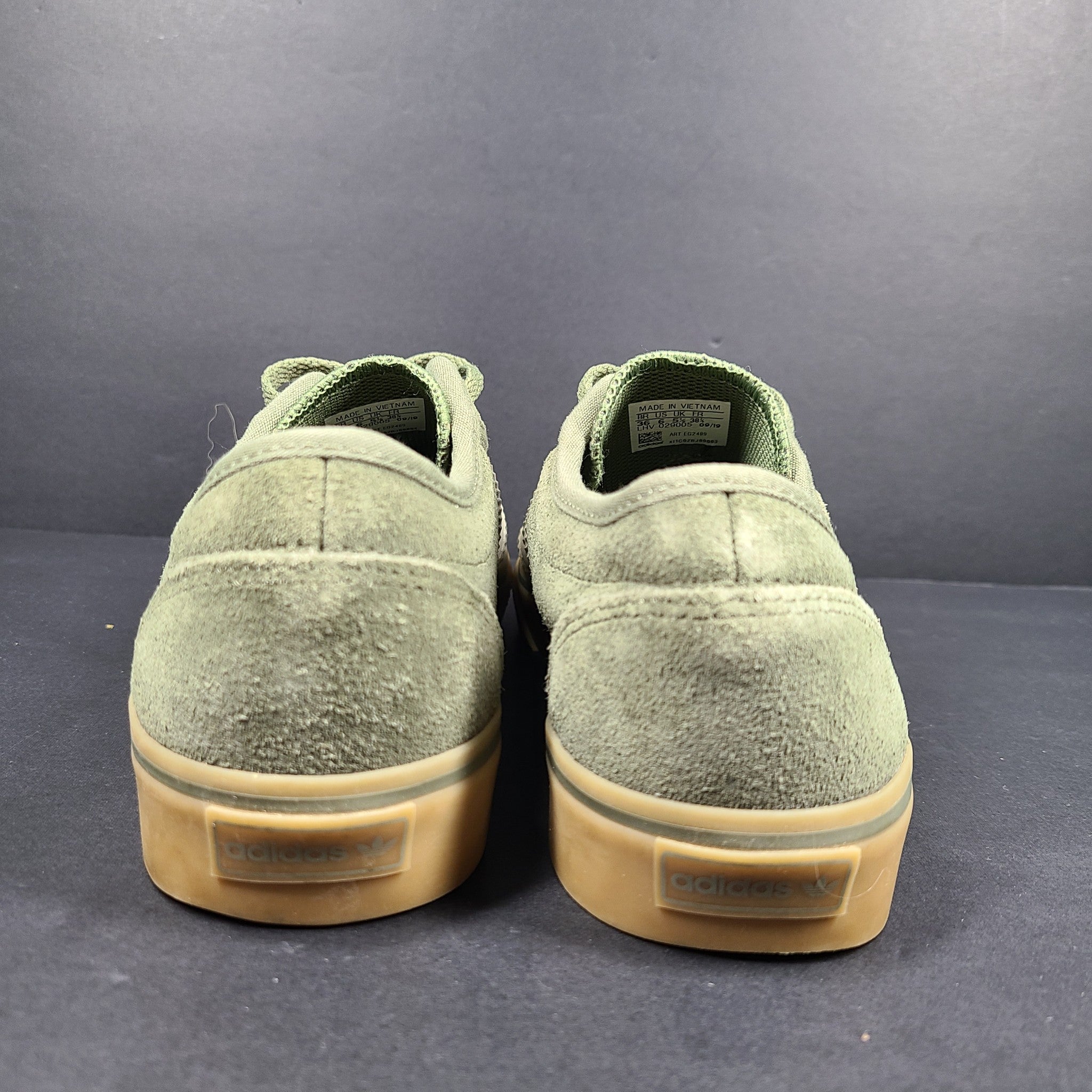 Adidas Unisex Adi-Ease Suede Sneakers EG2489 Legacy Skateboarding Green Size 6