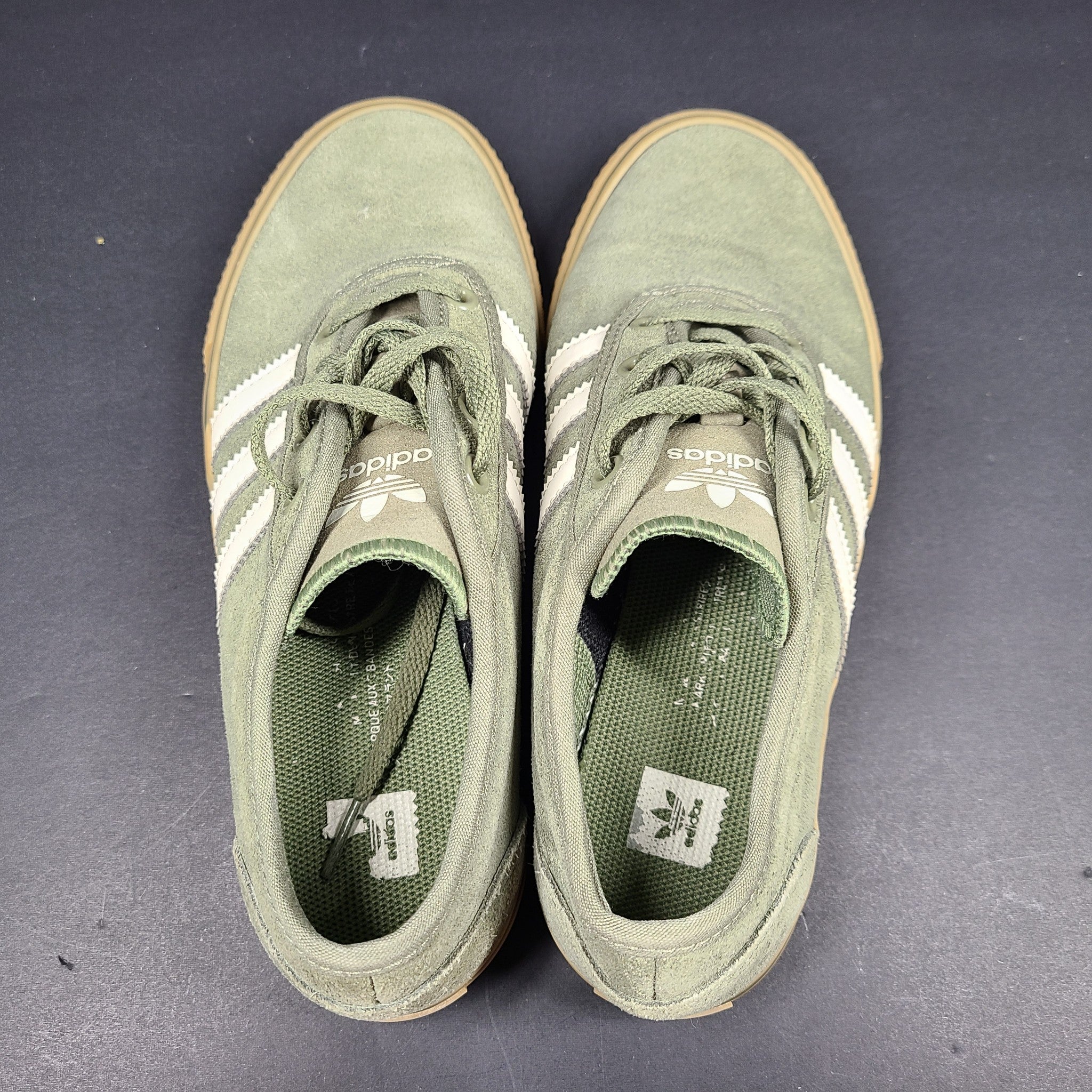 Adidas Unisex Adi-Ease Suede Sneakers EG2489 Legacy Skateboarding Green Size 6