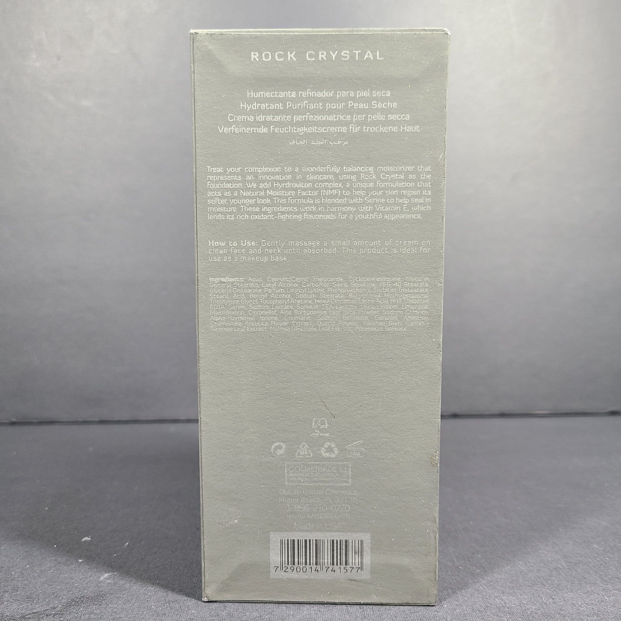 Kristals Cosmetics Rock Crystal Refining Moisturizer Oily Skin 1.7 fl. oz./ 50ml