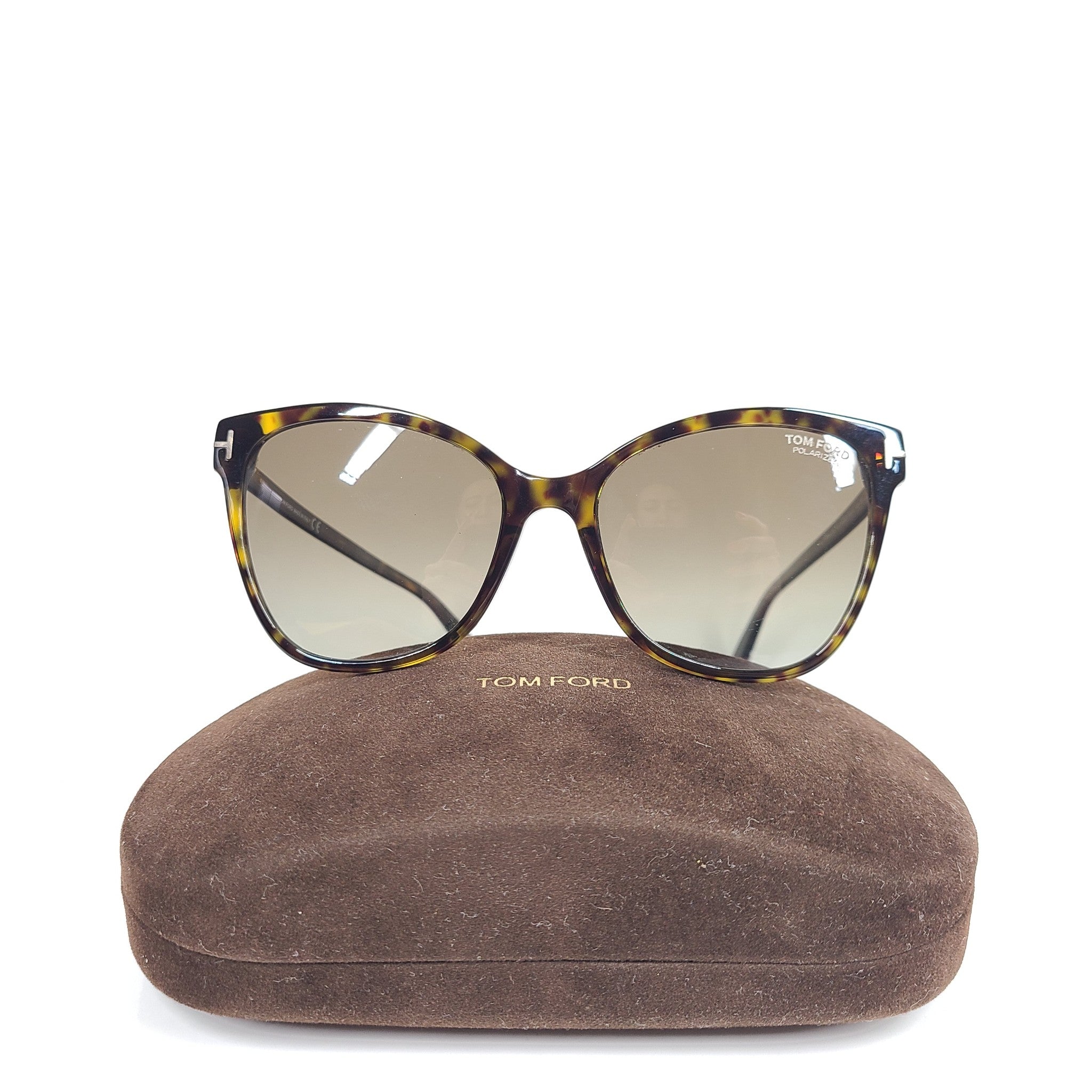Tom Ford Ani Sunglasses TF844 Havana Frame 58 x 18 Brown Polarized Sunglasses