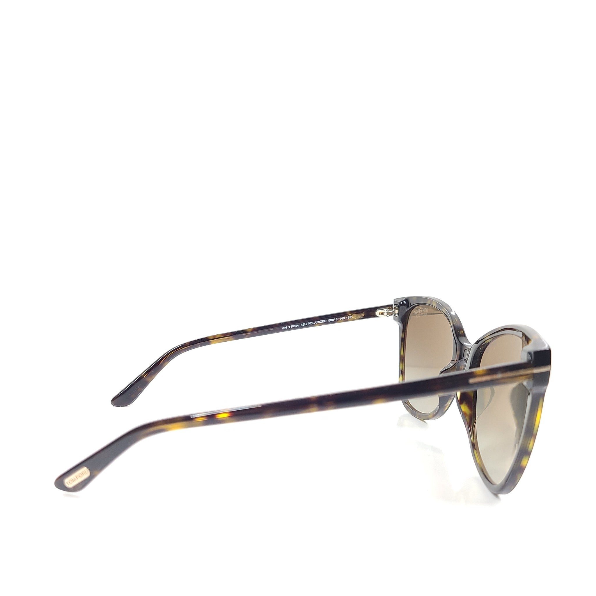 Tom Ford Ani Sunglasses TF844 Havana Frame 58 x 18 Brown Polarized Sunglasses