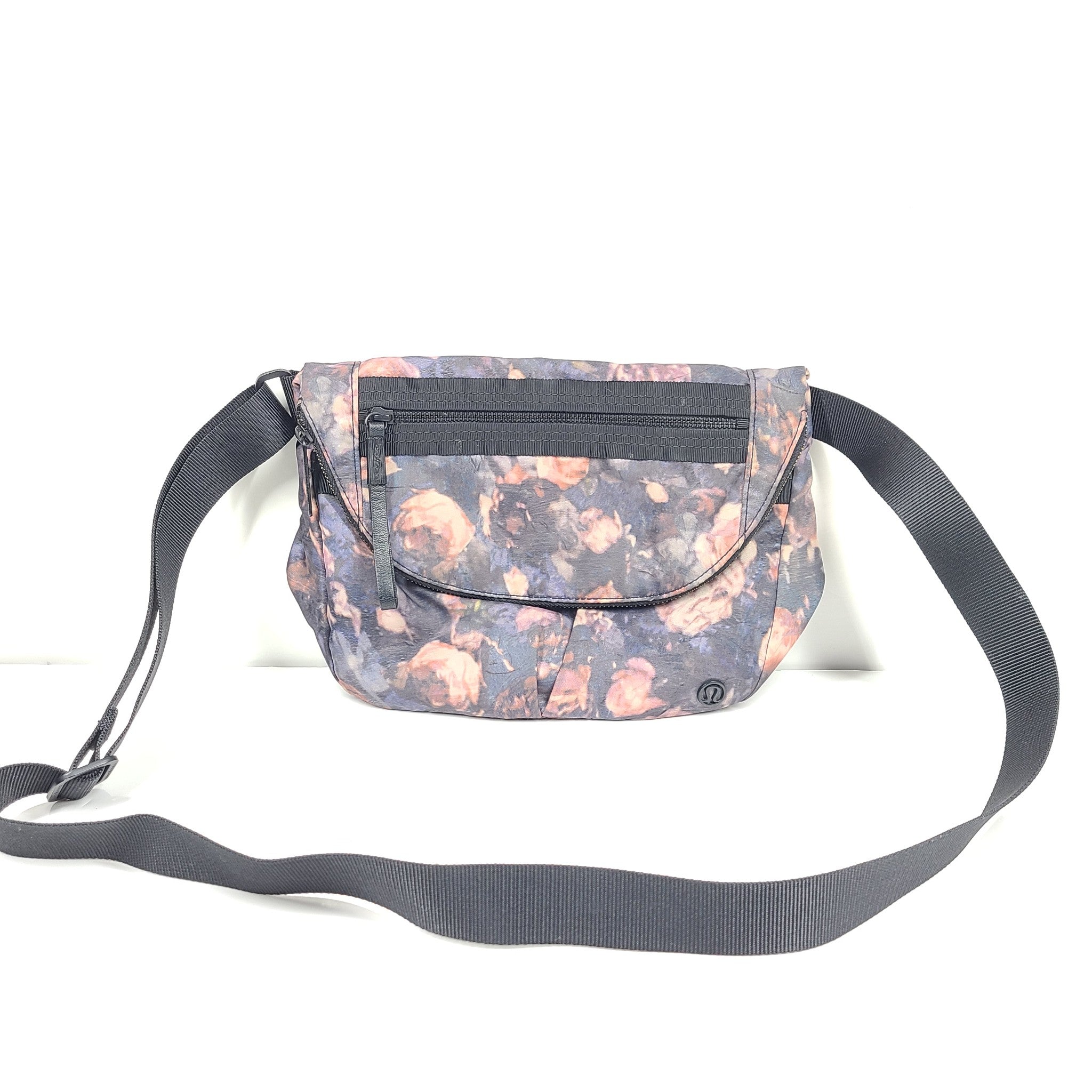 Lululemon All Night Festival Bag 5 L Crossbody Foldable Flower Print Multicolor