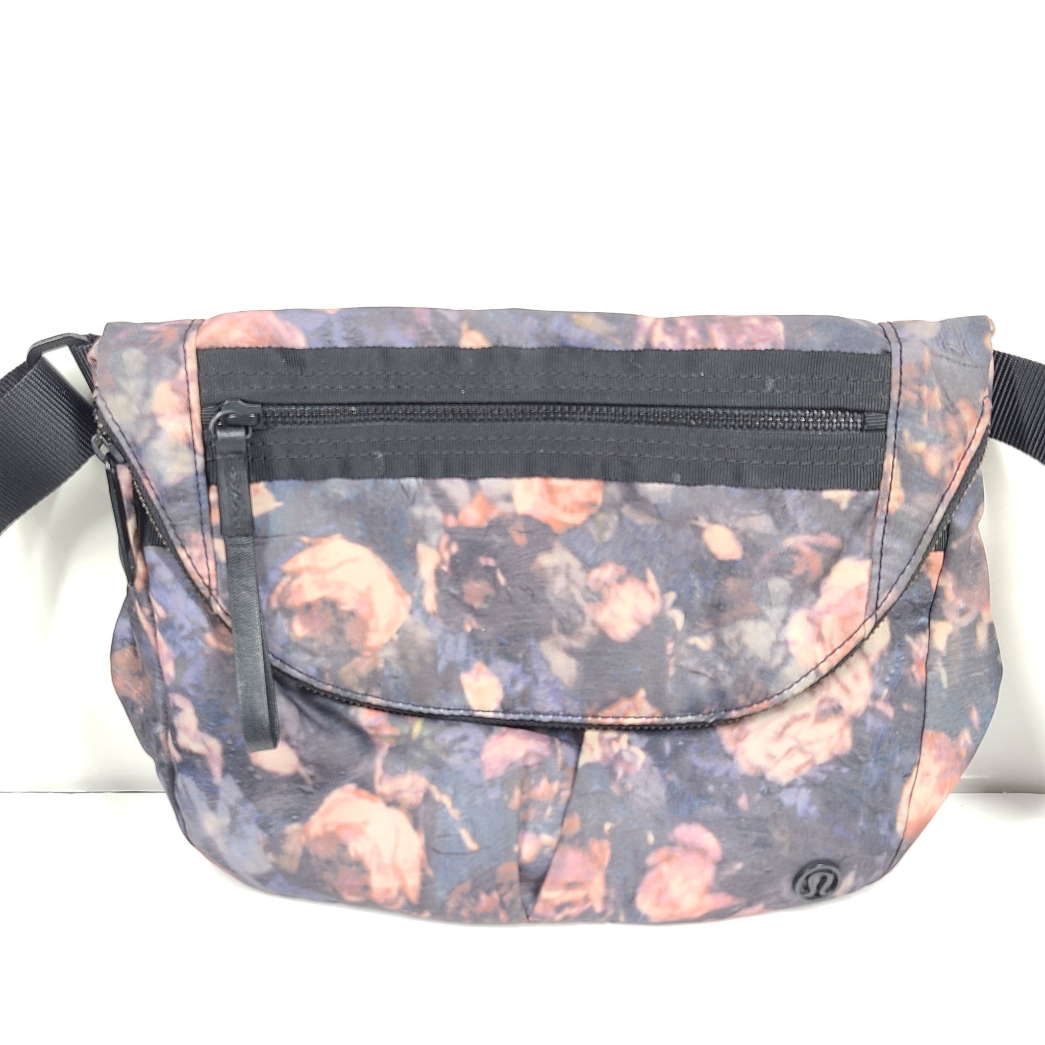 Lululemon All Night Festival Bag 5 L Crossbody Foldable Flower Print Multicolor