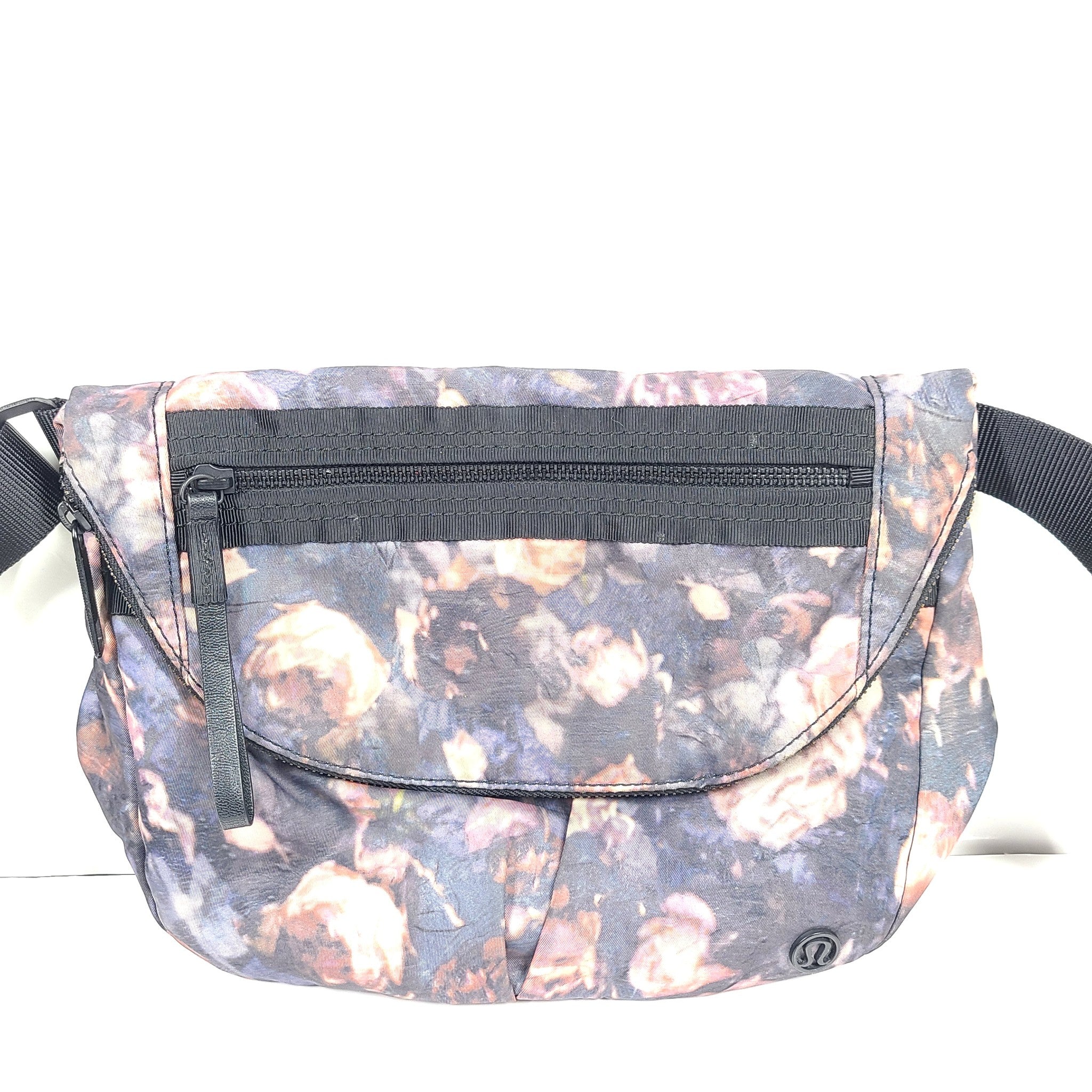 Lululemon All Night Festival Bag 5 L Crossbody Foldable Flower Print Multicolor