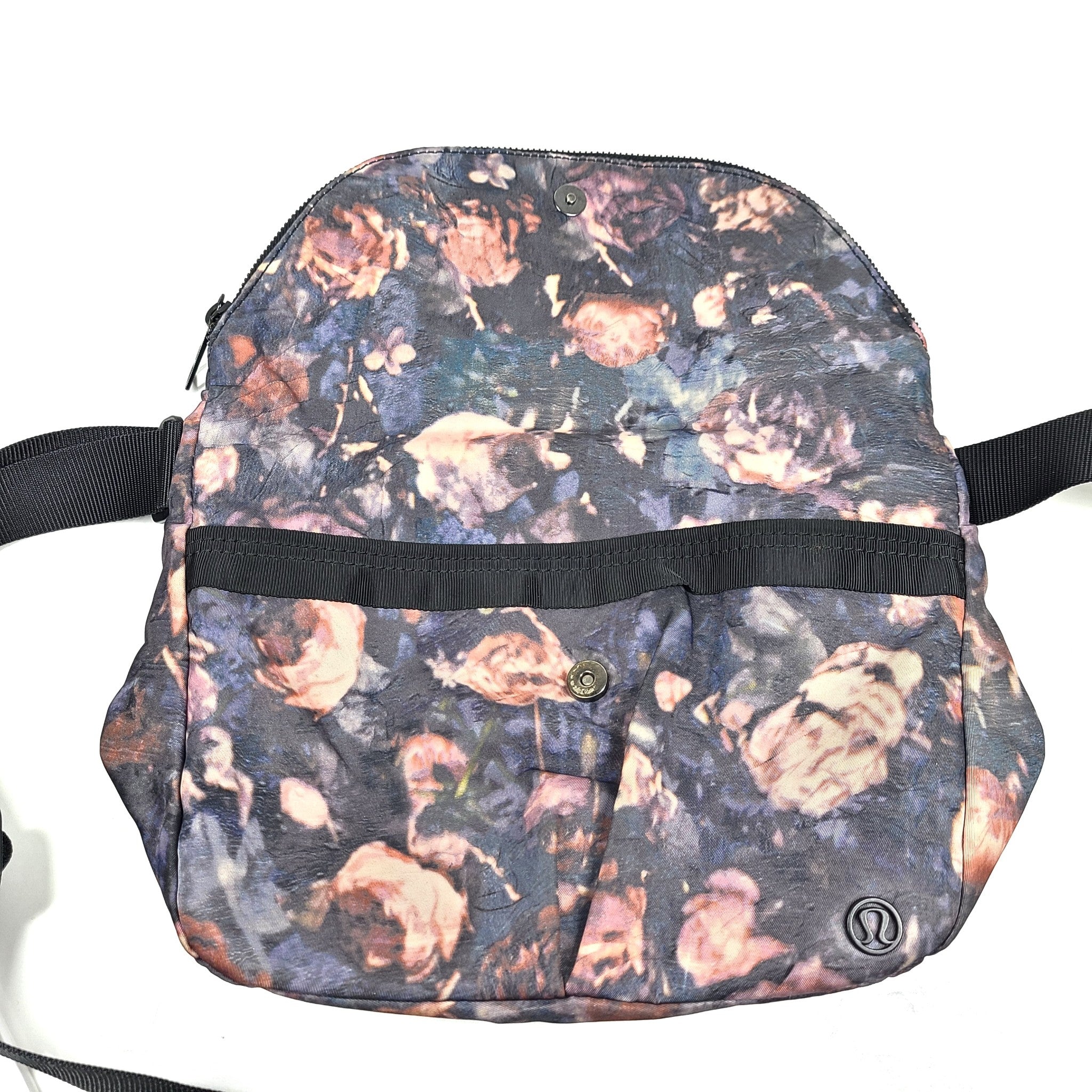 Lululemon All Night Festival Bag 5 L Crossbody Foldable Flower Print Multicolor