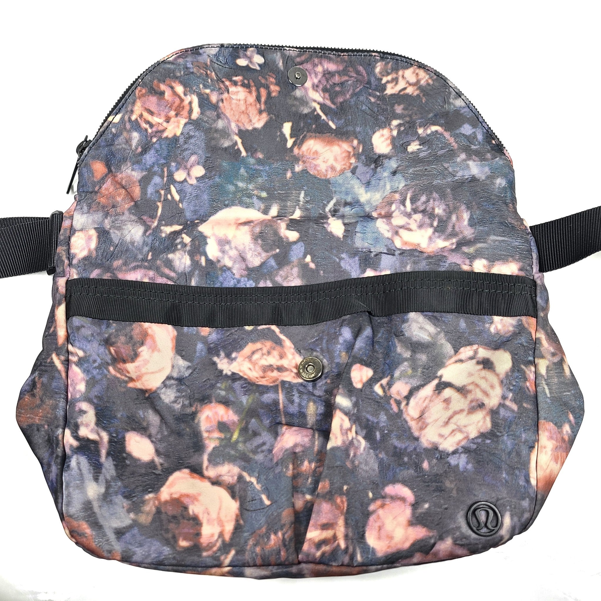 Lululemon All Night Festival Bag 5 L Crossbody Foldable Flower Print Multicolor