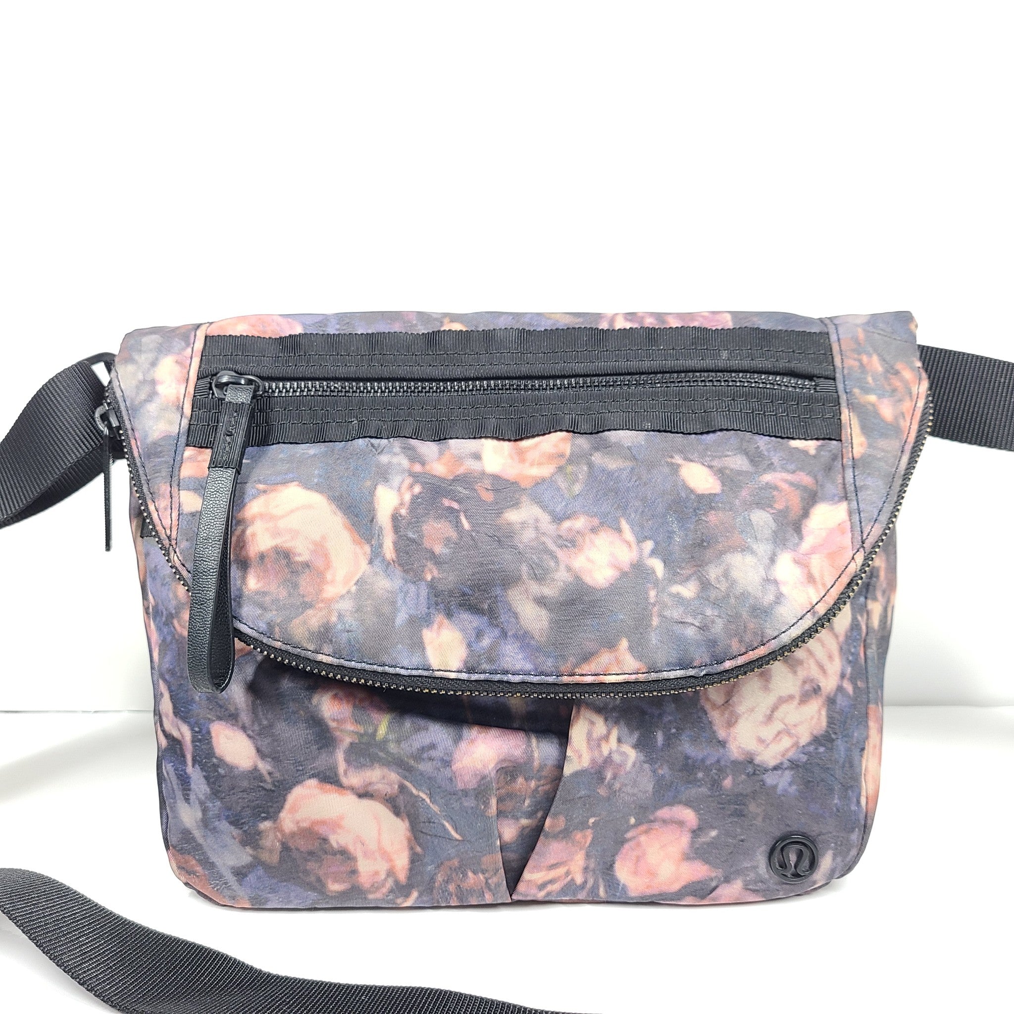 Lululemon All Night Festival Bag 5 L Crossbody Foldable Flower Print Multicolor