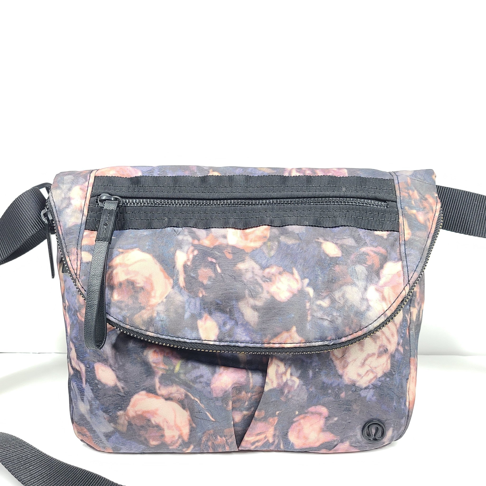 Lululemon All Night Festival Bag 5 L Crossbody Foldable Flower Print Multicolor