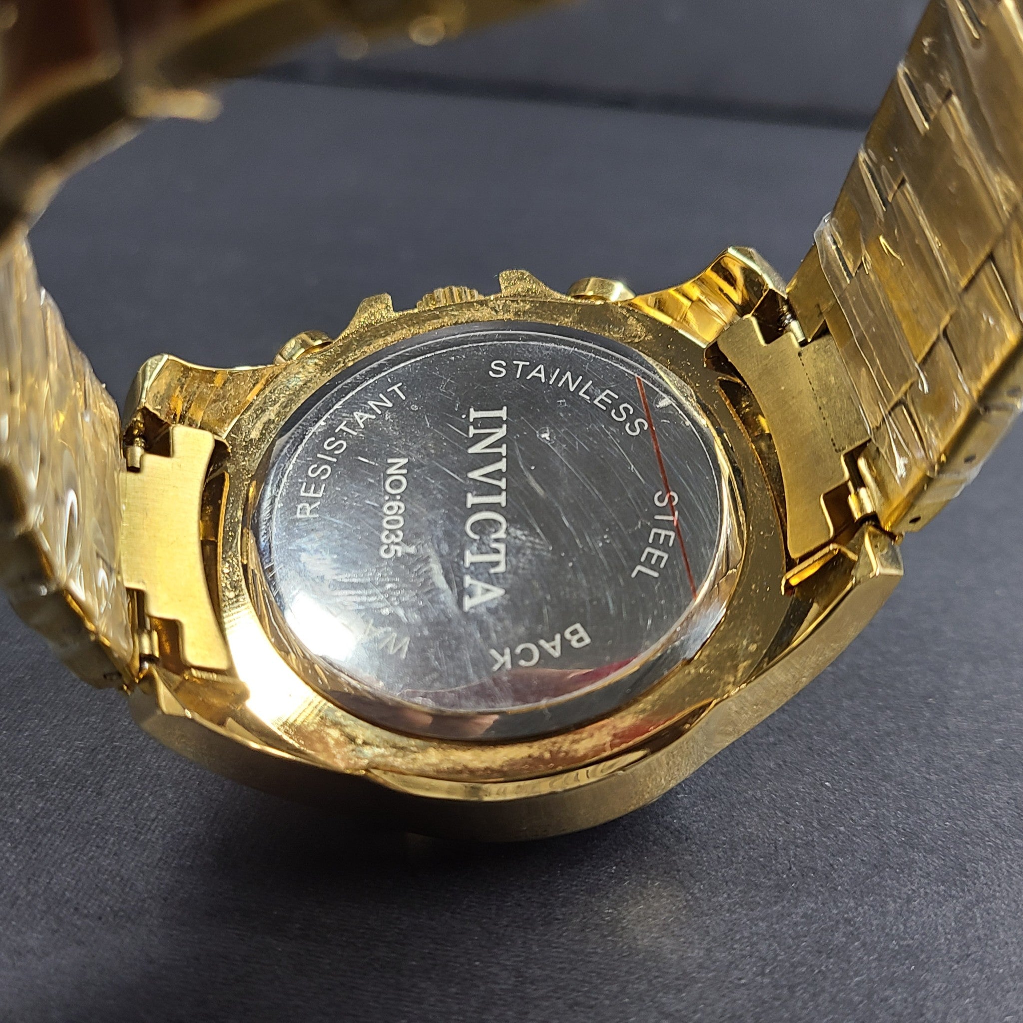 Invicta Men's Reserve Quartz Watch 55mm Stainless Steel Strap Gold Tone