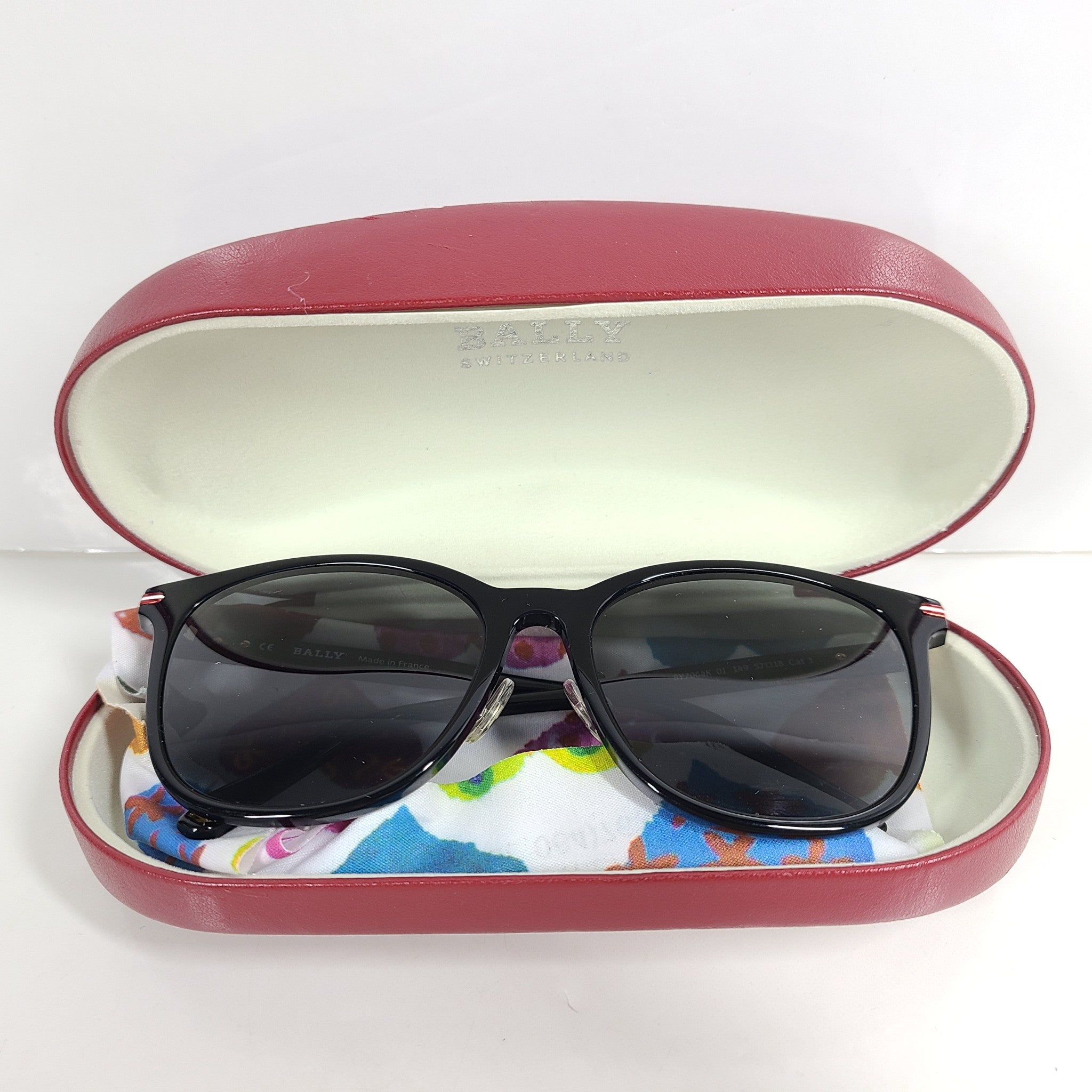 Bally BY7064K Unisex Square Cat Eye FRAME ONLY 57x18x149 Black