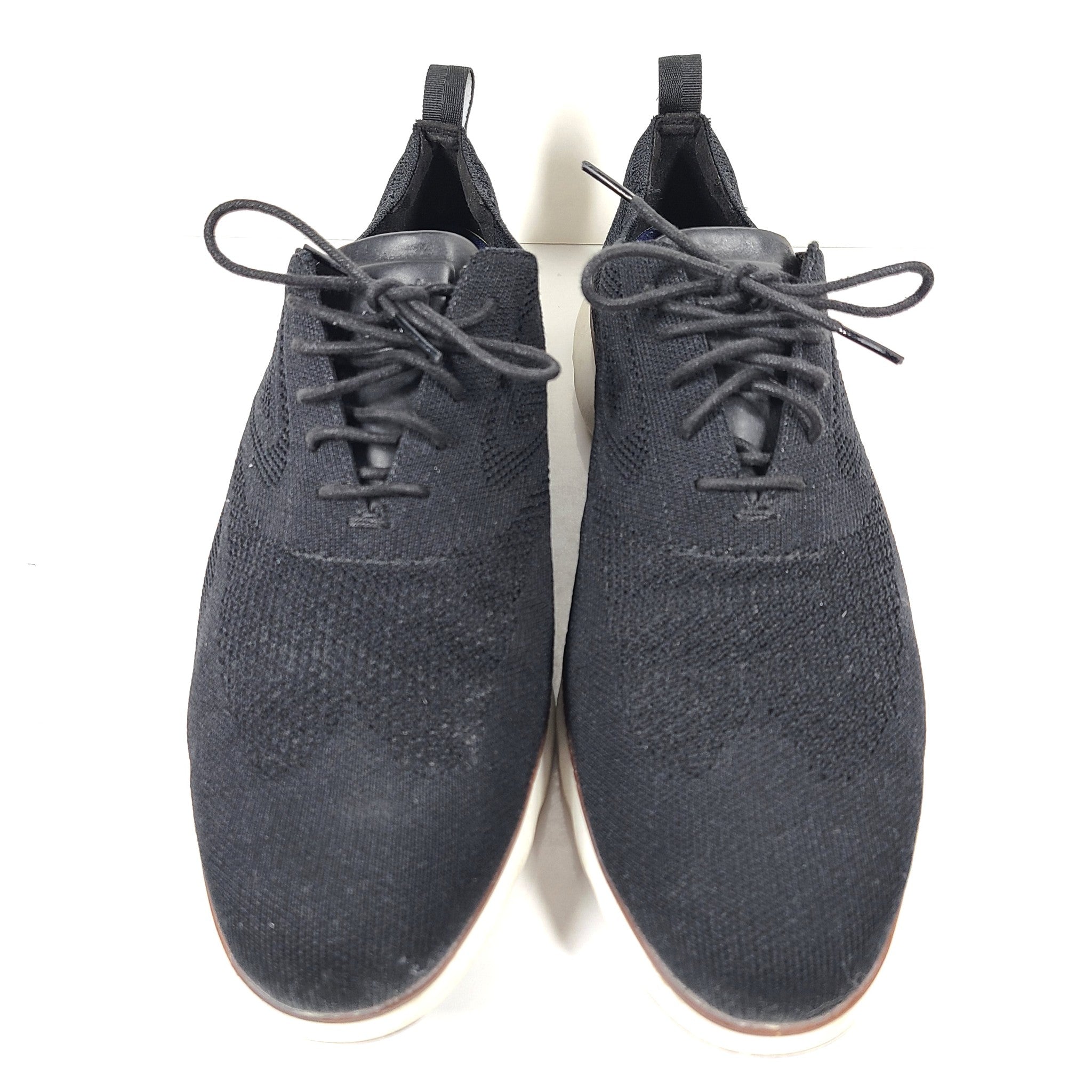 Cole Haan Men's 3.ZERØGRAND Knit Wingtip Oxford Shoes Black Sz 13