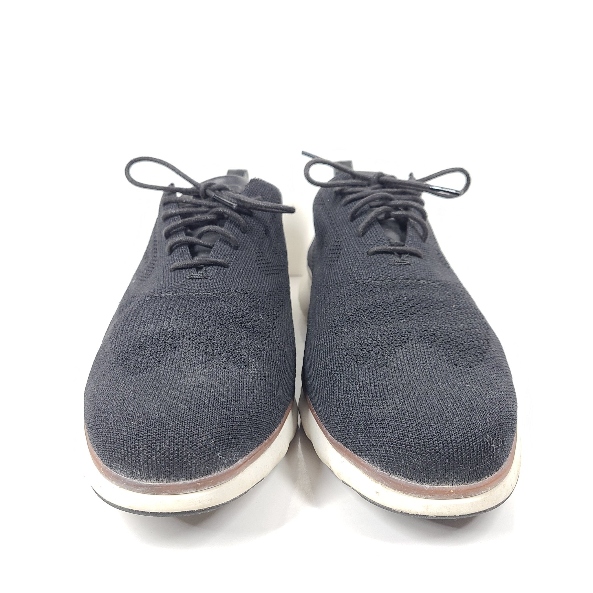 Cole Haan Men's 3.ZERØGRAND Knit Wingtip Oxford Shoes Black Sz 13
