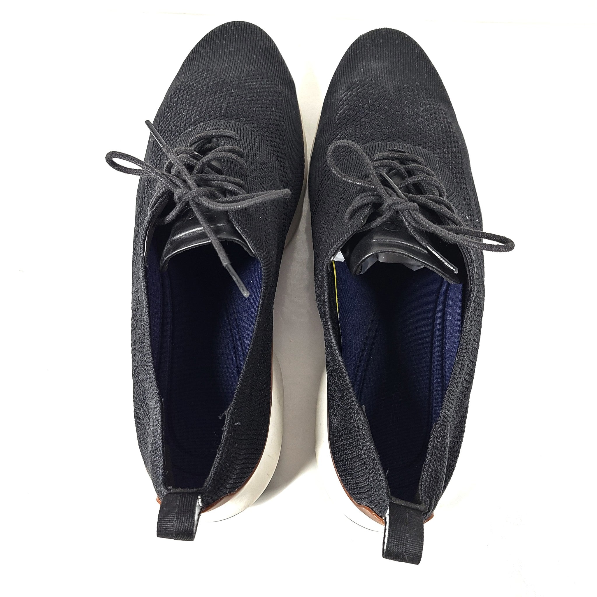 Cole Haan Men's 3.ZERØGRAND Knit Wingtip Oxford Shoes Black Sz 13