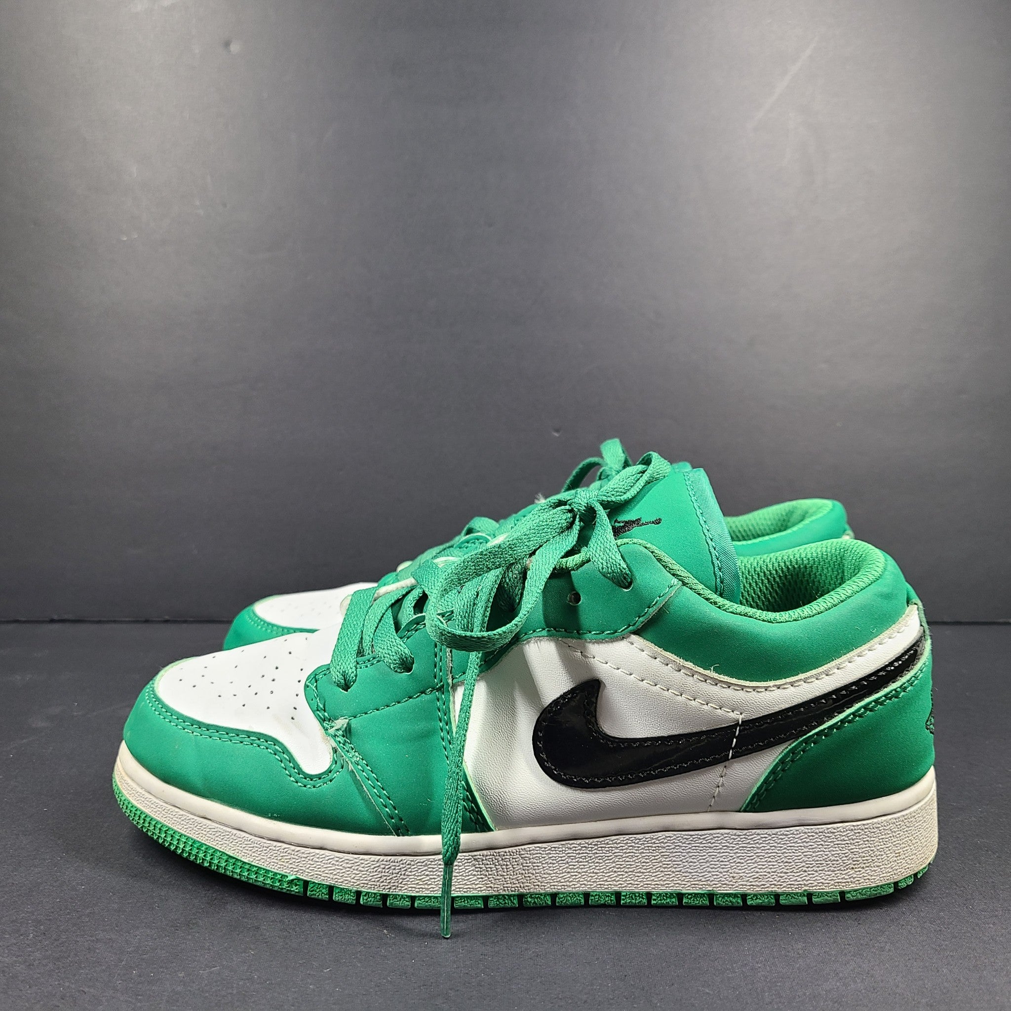 Nike Men's Air Jordan 1 Low 'Pine Green' 553558-301 Sneakers Shoes Sz 7