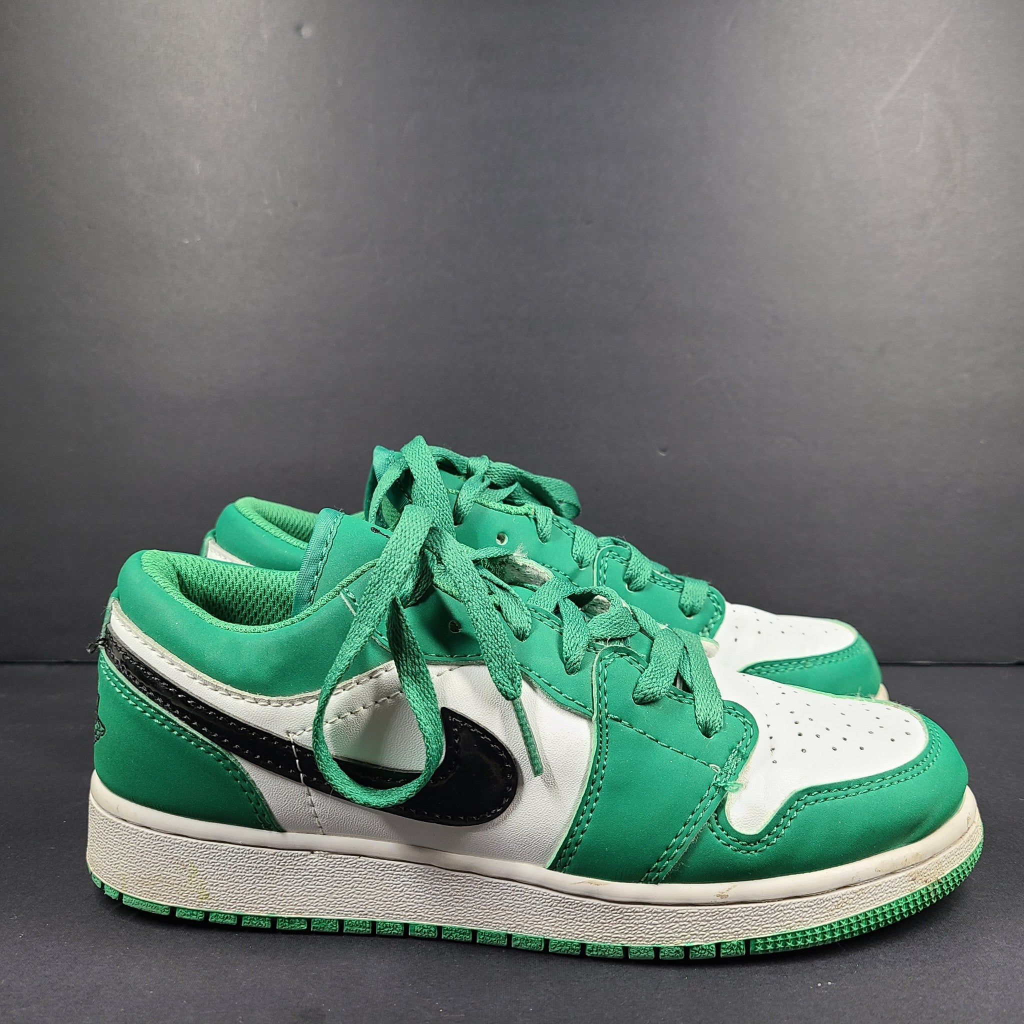 Nike Men's Air Jordan 1 Low 'Pine Green' 553558-301 Sneakers Shoes Sz 7