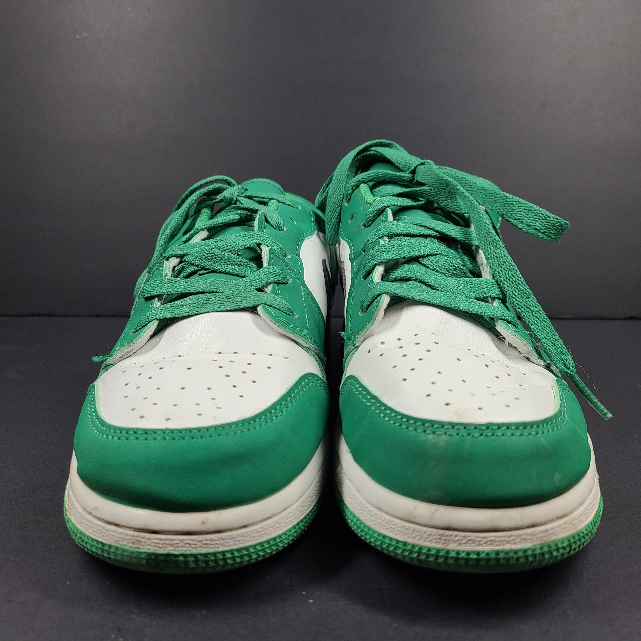 Nike Men's Air Jordan 1 Low 'Pine Green' 553558-301 Sneakers Shoes Sz 7
