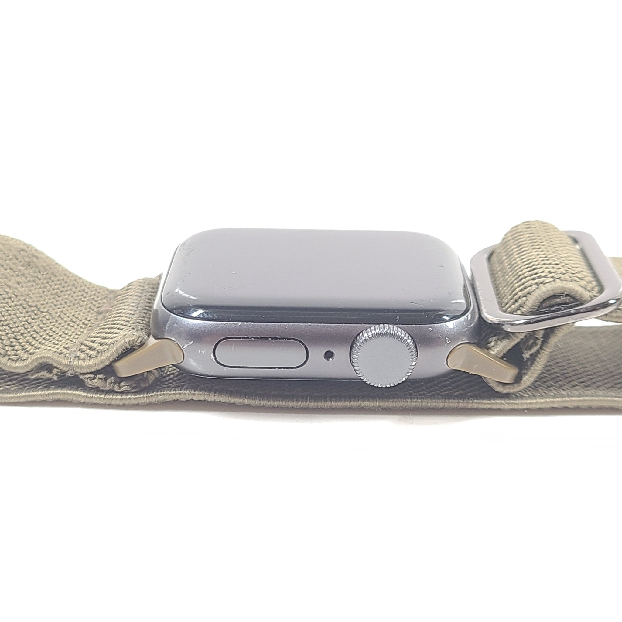 Apple Watch SE A2351 GPS Only Gray Aluminum+Ceramic Case Black S/M Band V3