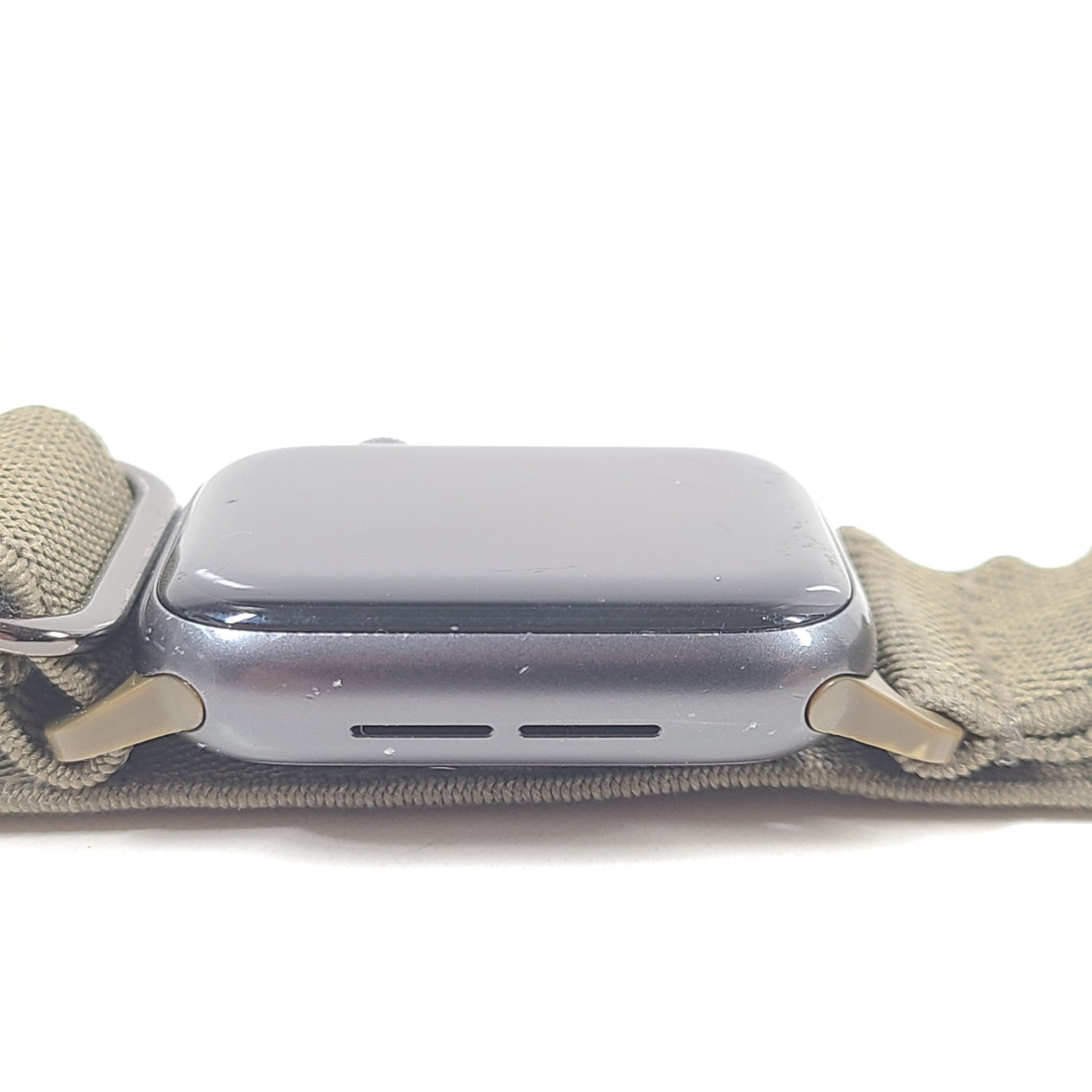 Apple Watch SE A2351 GPS Only Gray Aluminum+Ceramic Case Black S/M Band V3